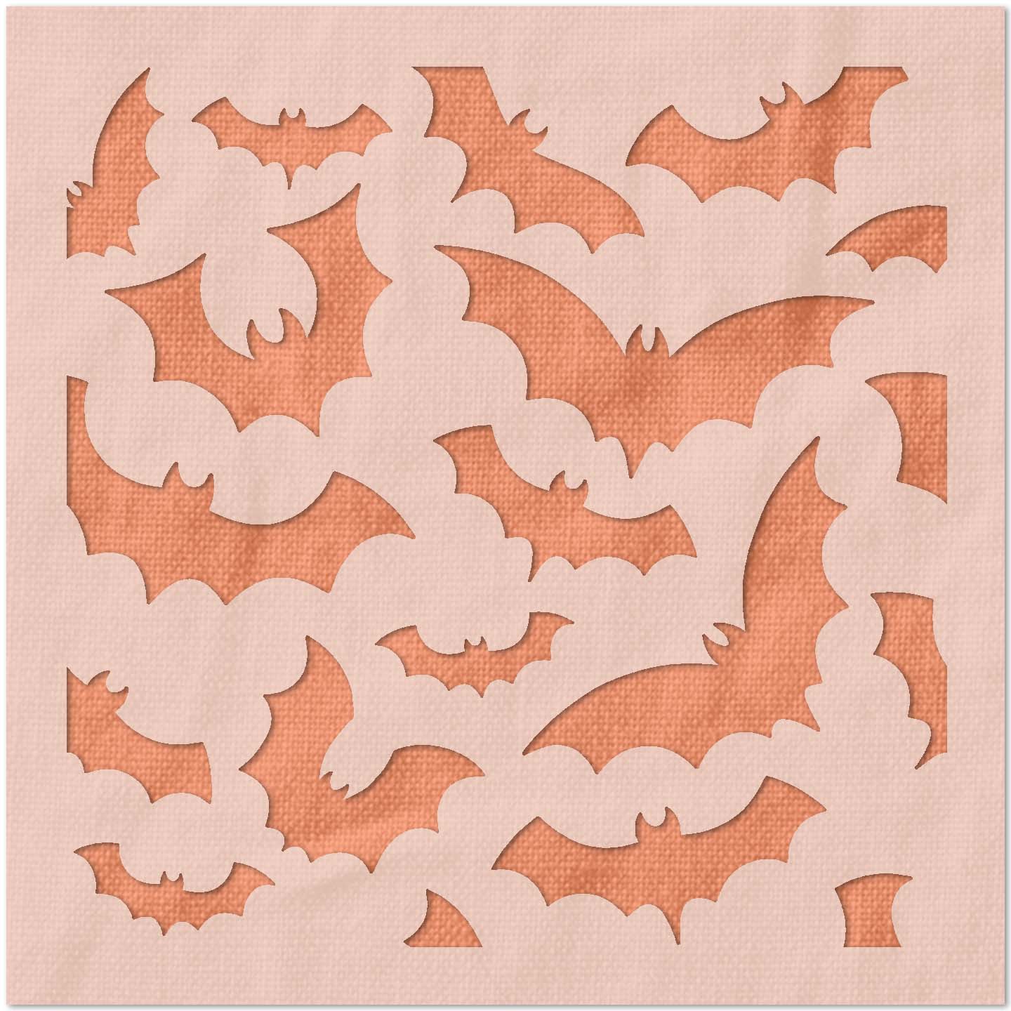 Bats Pattern Stencil
