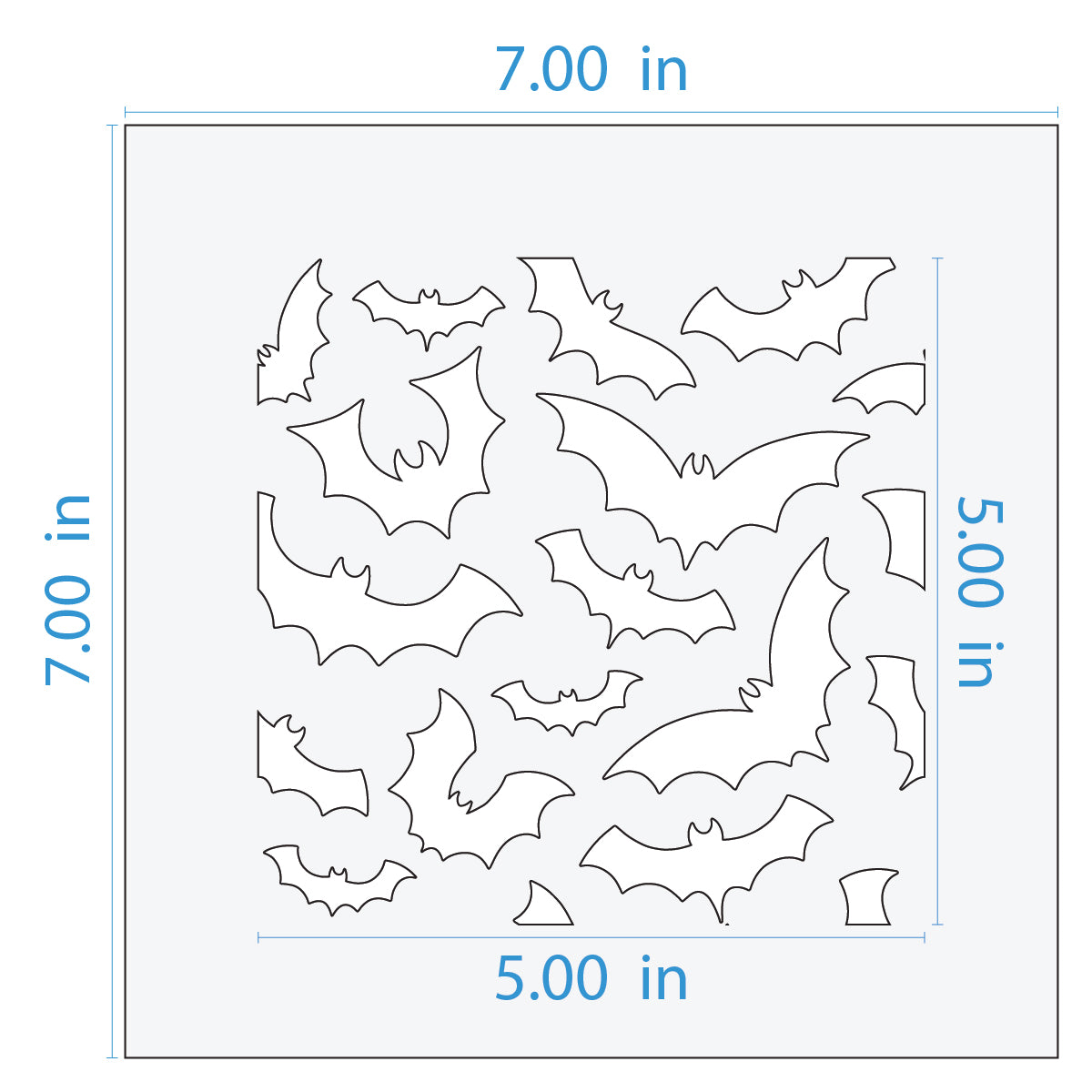 Bats Pattern Stencil