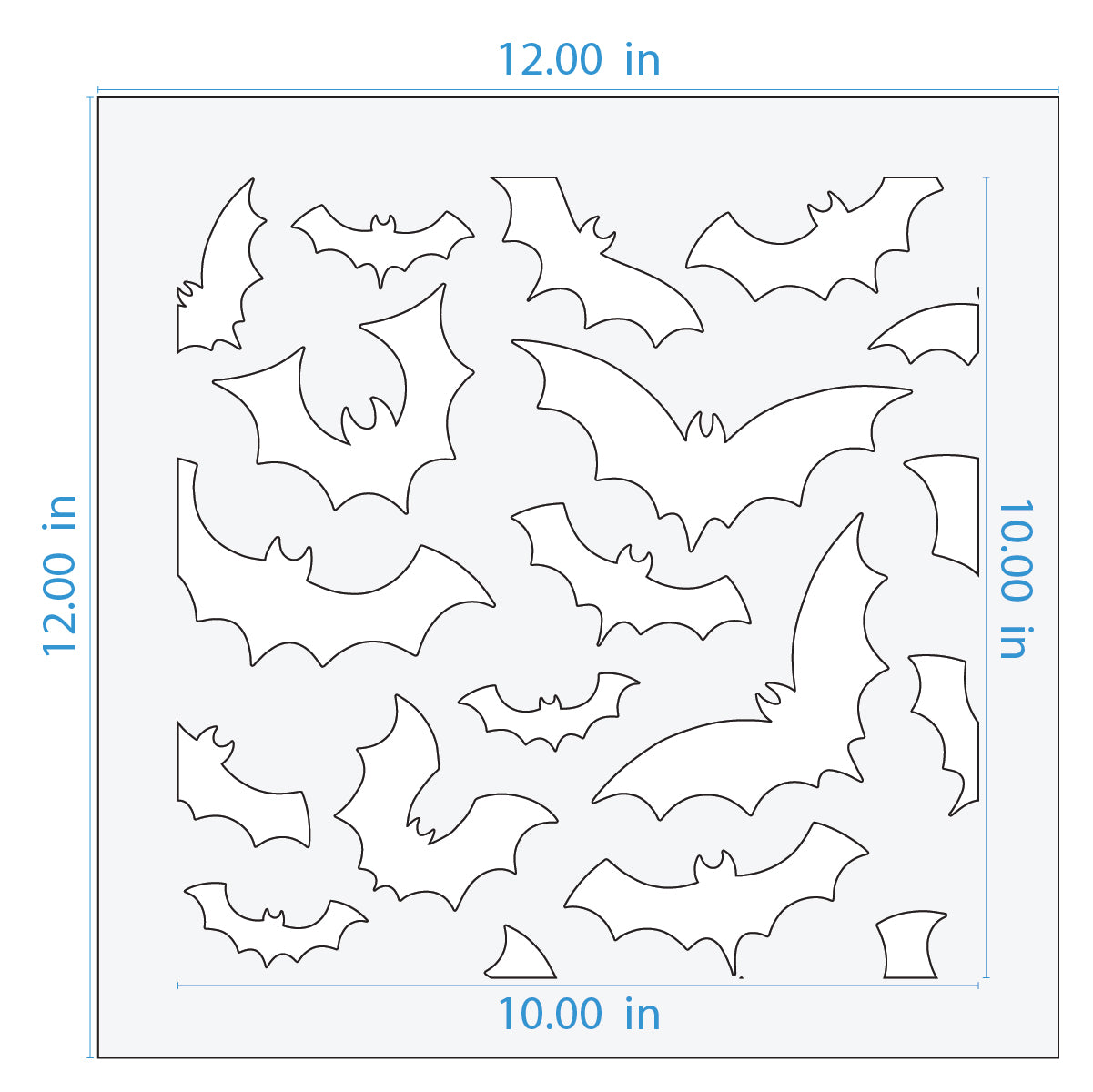 Bats Pattern Stencil
