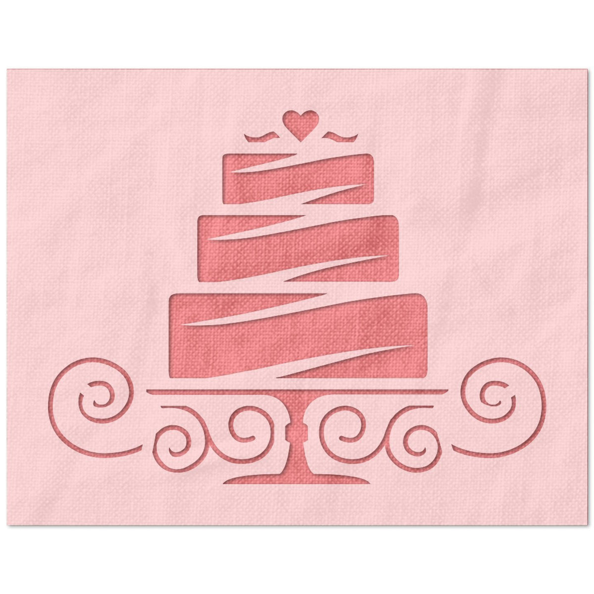 Beautiful Cake Stencil