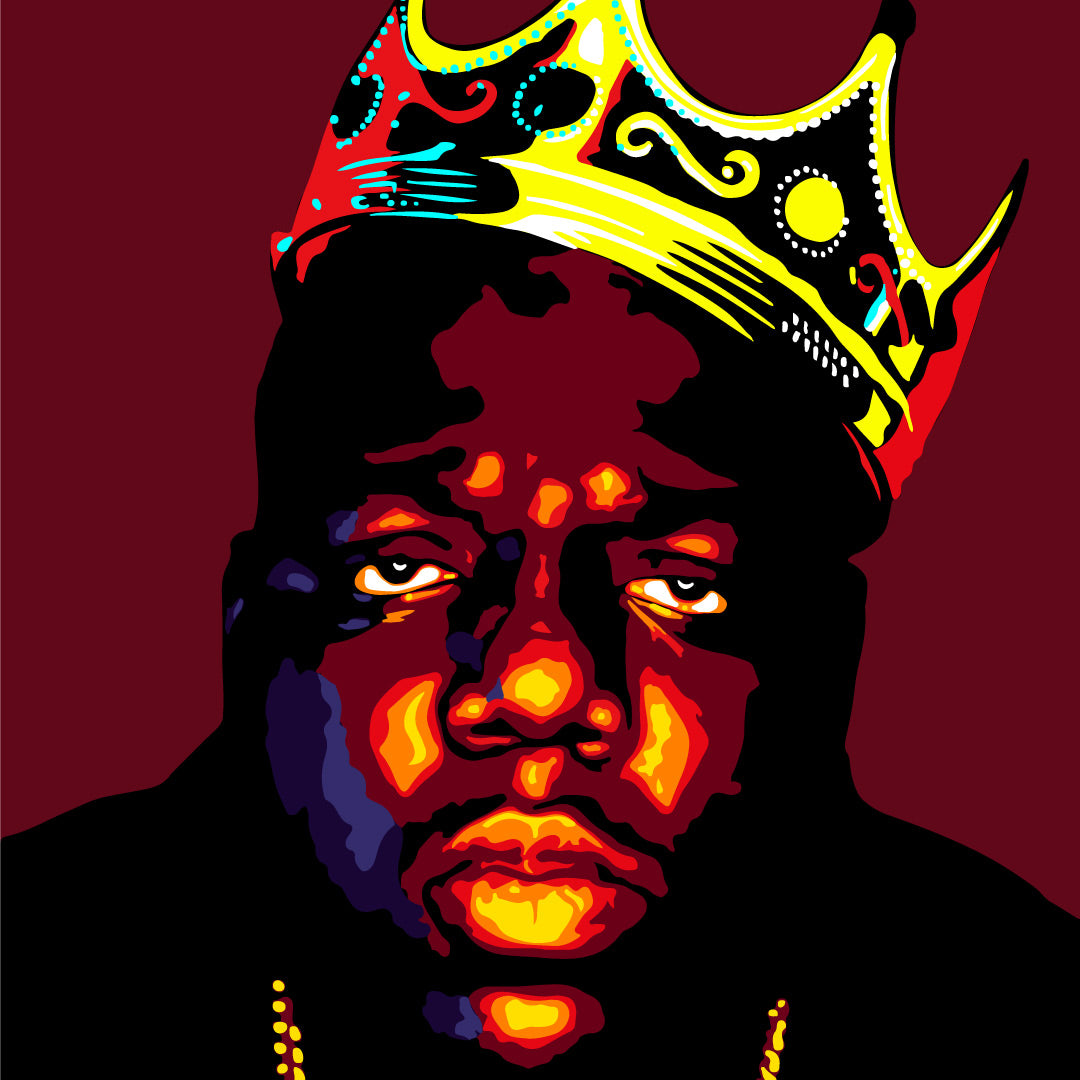 Notorious B.I.G "King of NY" Layered Stencil Set