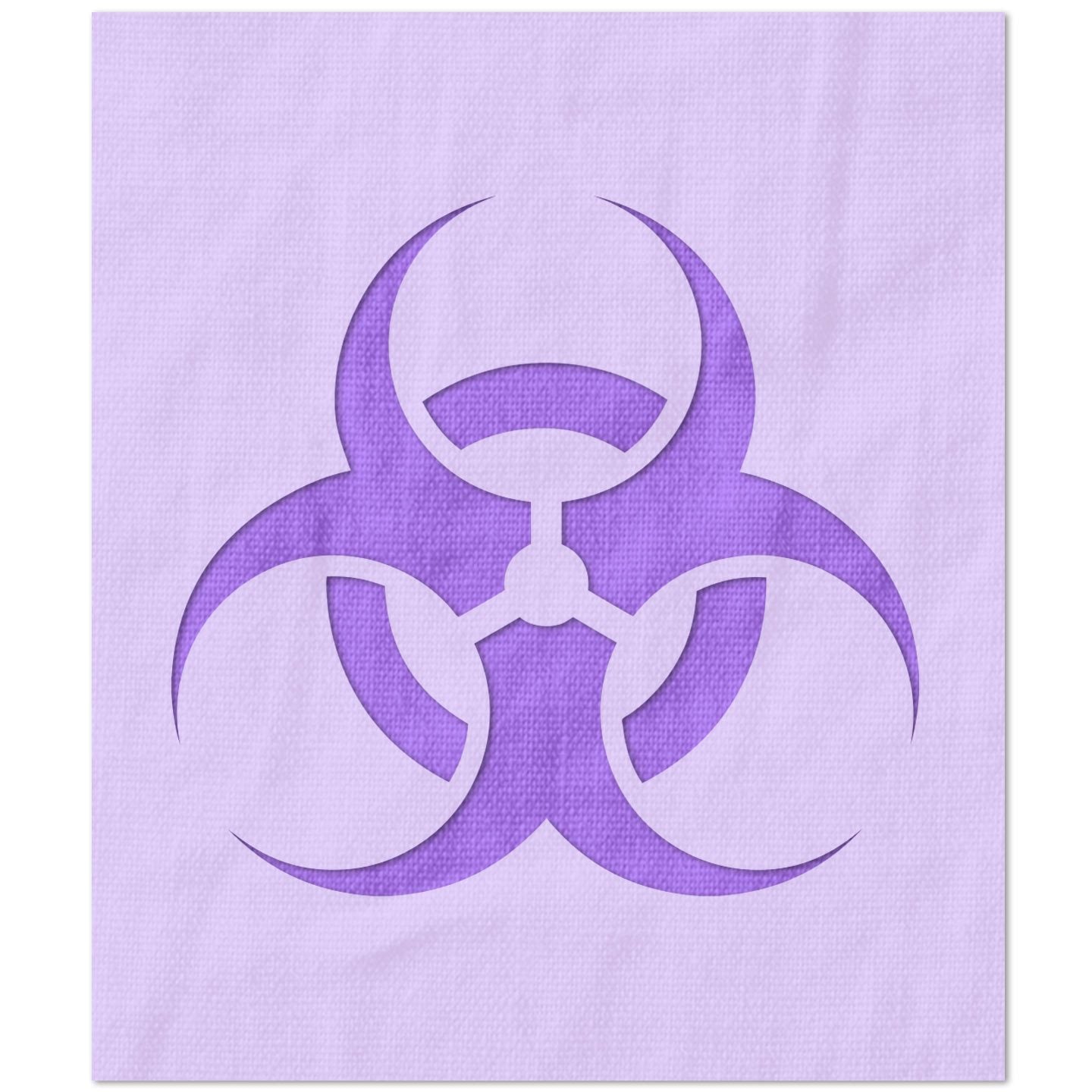 Biohazzard Symbol Stencil