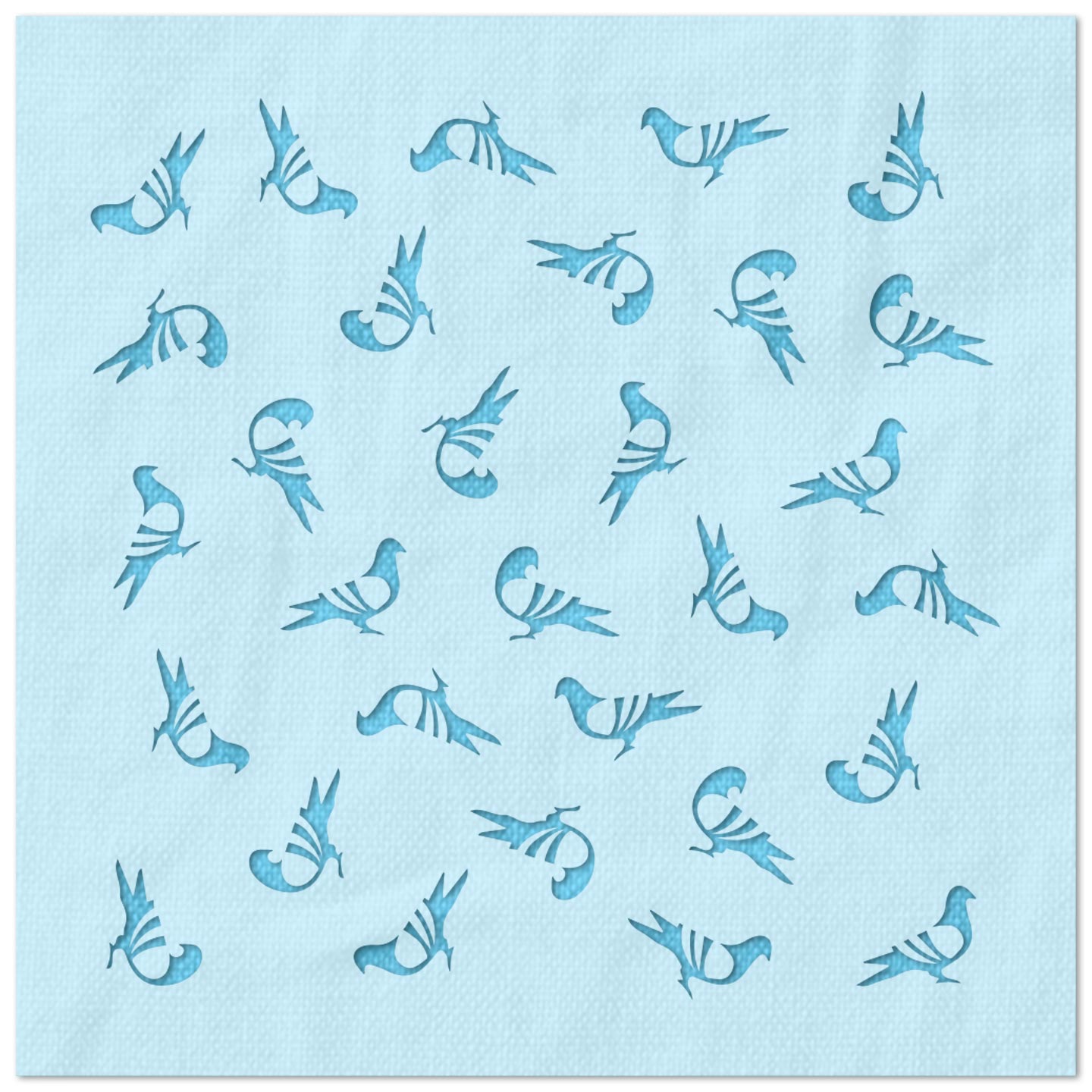 Bird Pattern Stencil