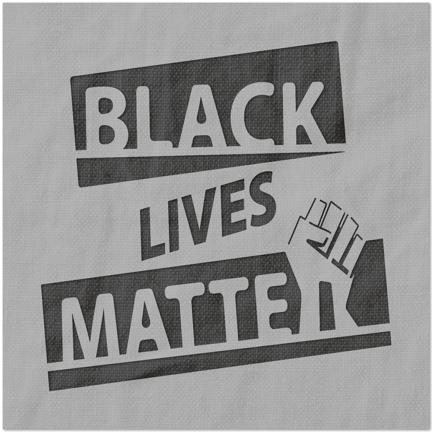 Black Lives Matter Fist Stencil