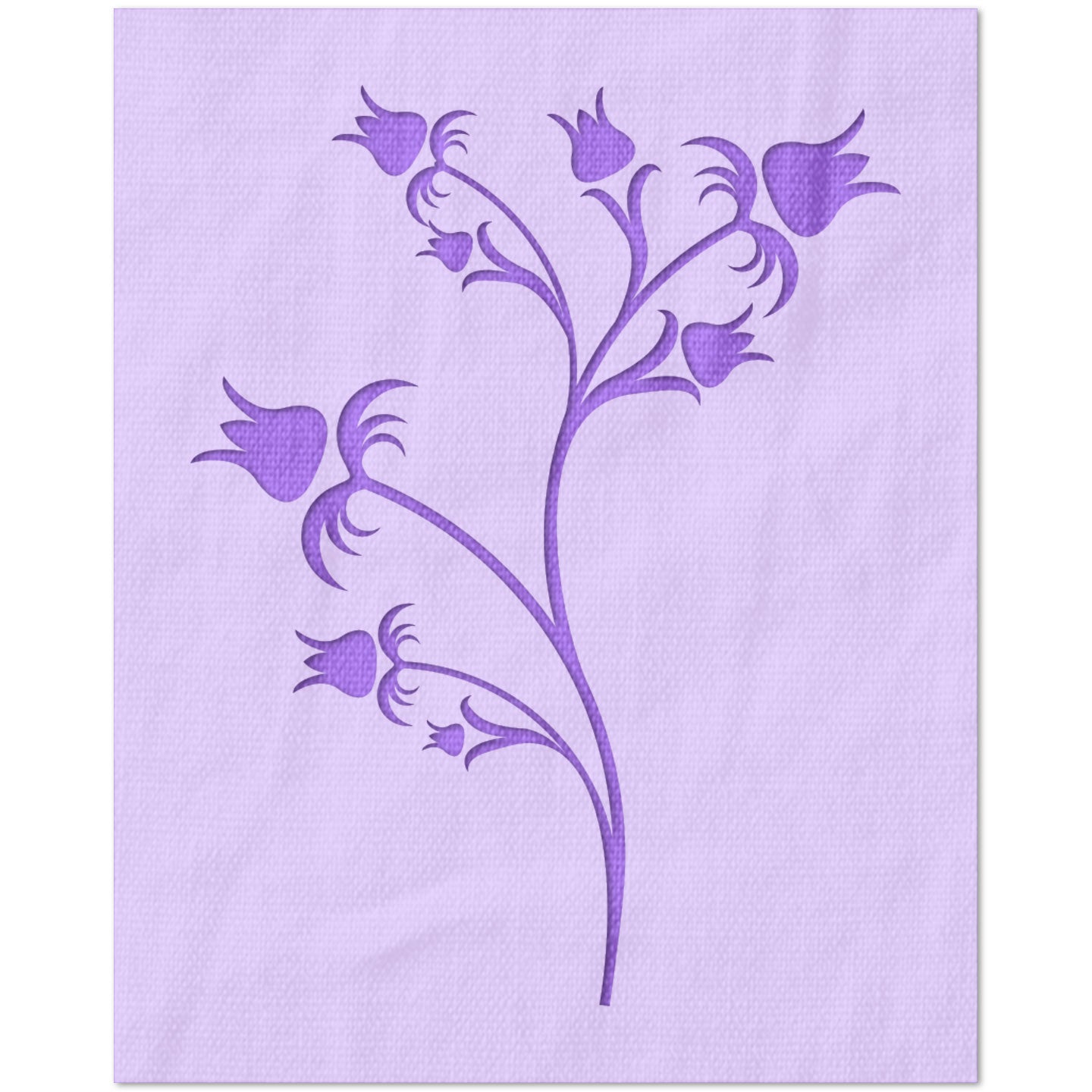 Blooming Flowers Stencil