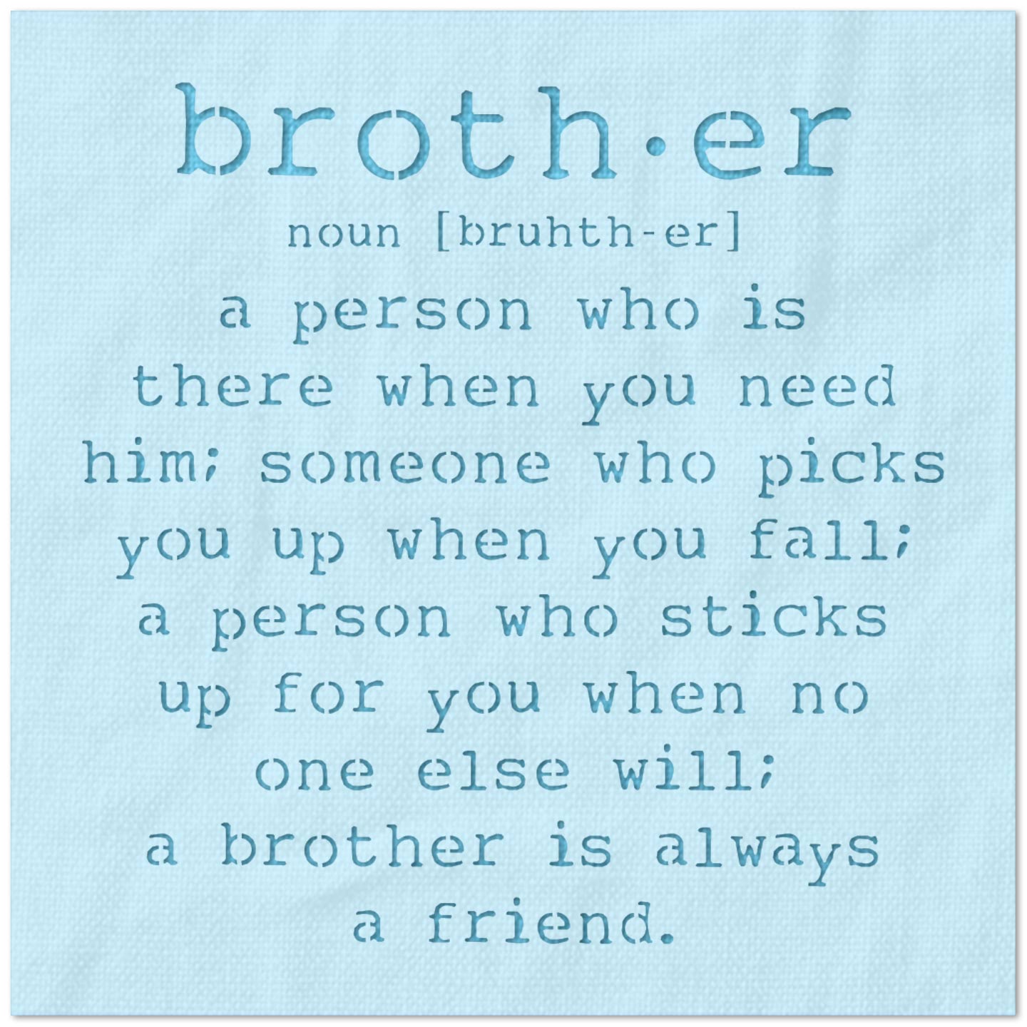 Brother Definition Stencil
