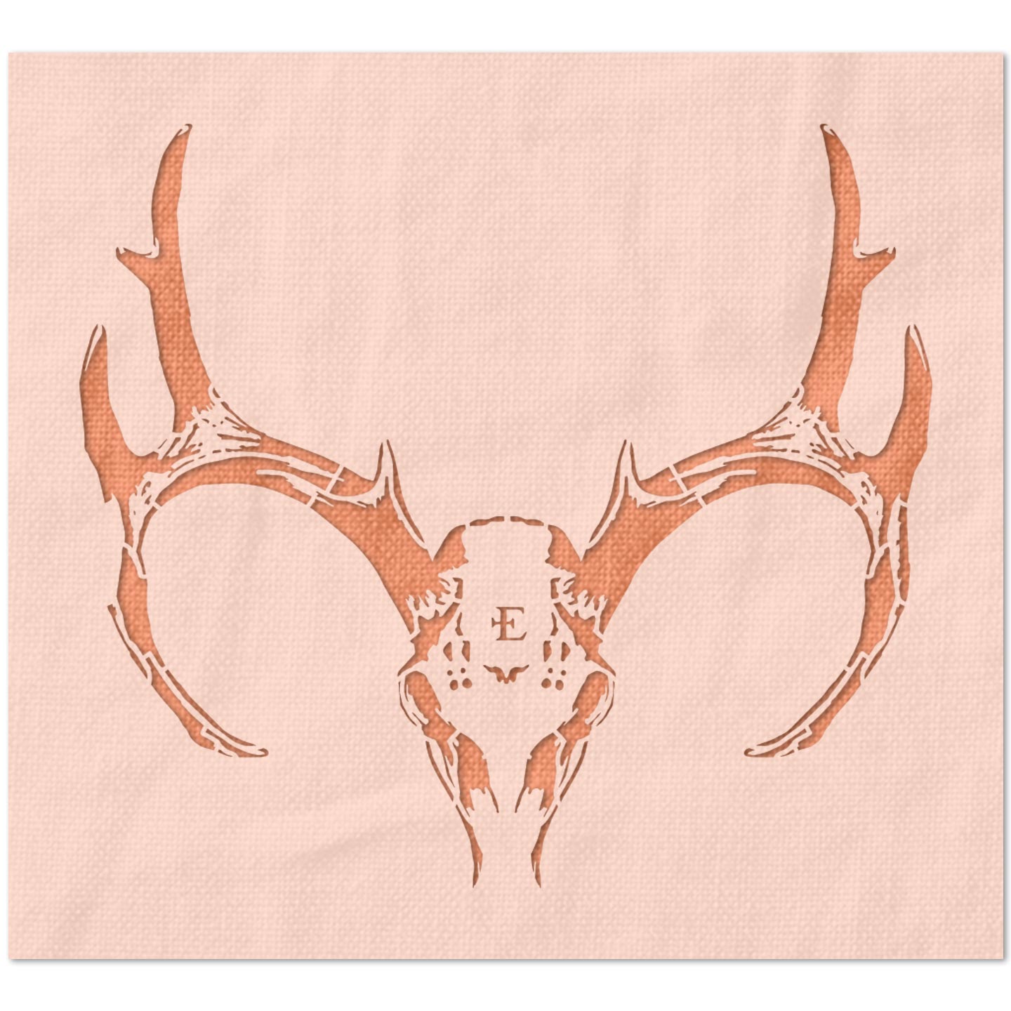 Deer Skull and Antlers Stencil | Stencil Stop deer-skull-and-antlers-stencil-stencil-stop