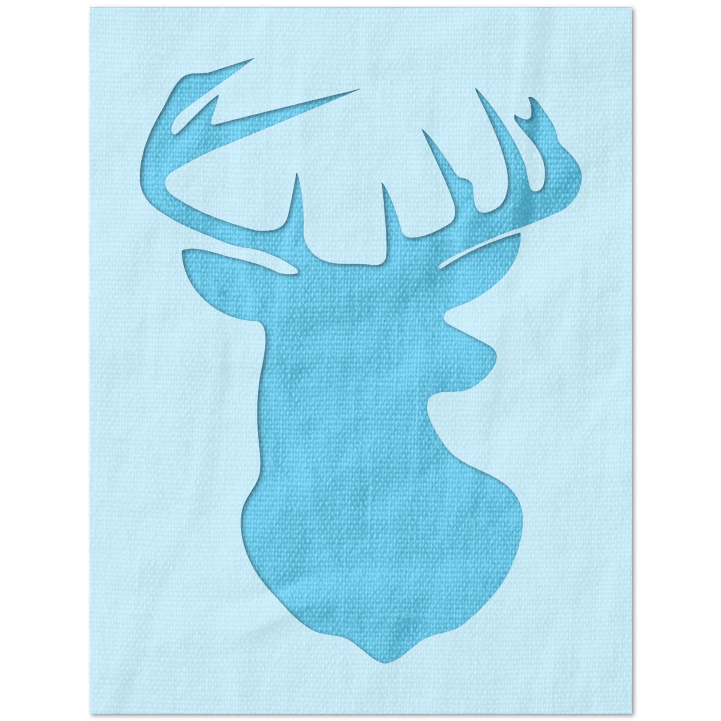Mounted Deer Head Stencil