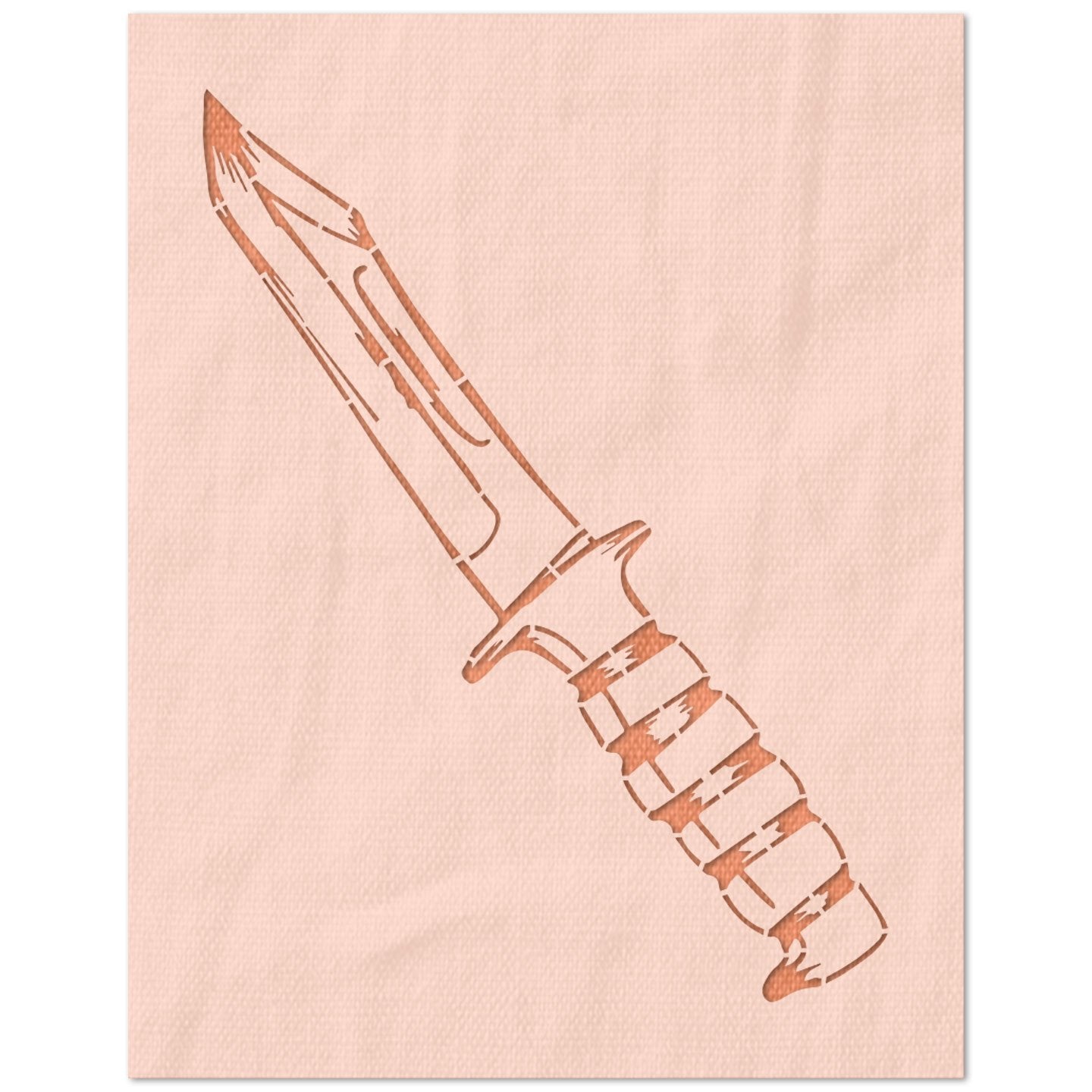 Buck Knife Stencil