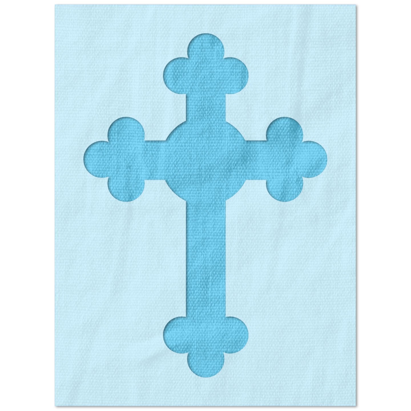 Budded Cross Stencil