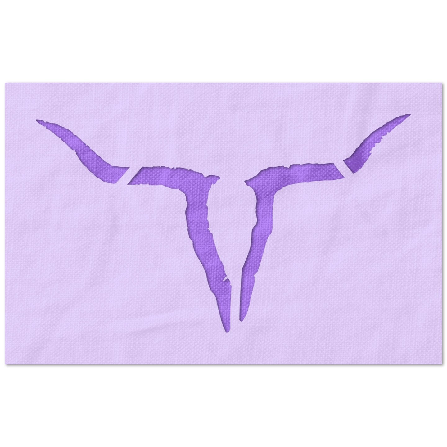 Bull Skull Simple Stencil