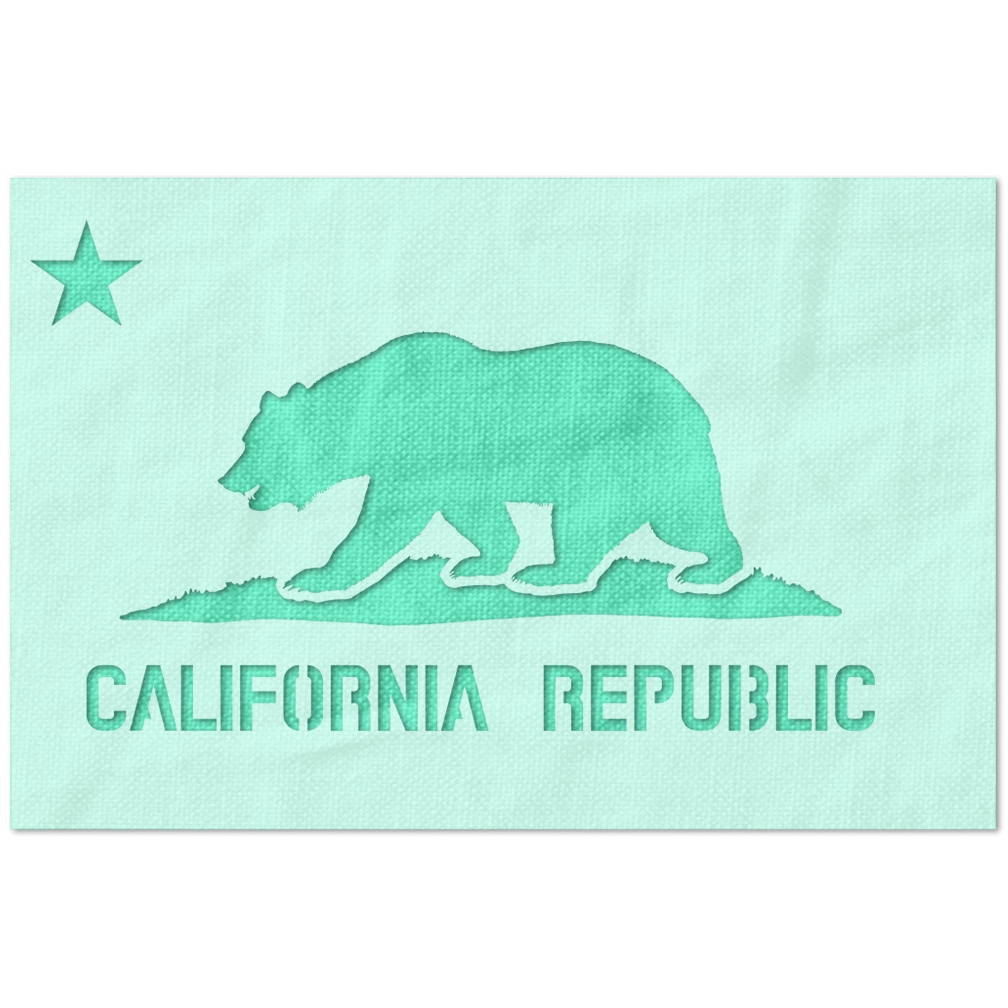 California State Flag Stencil