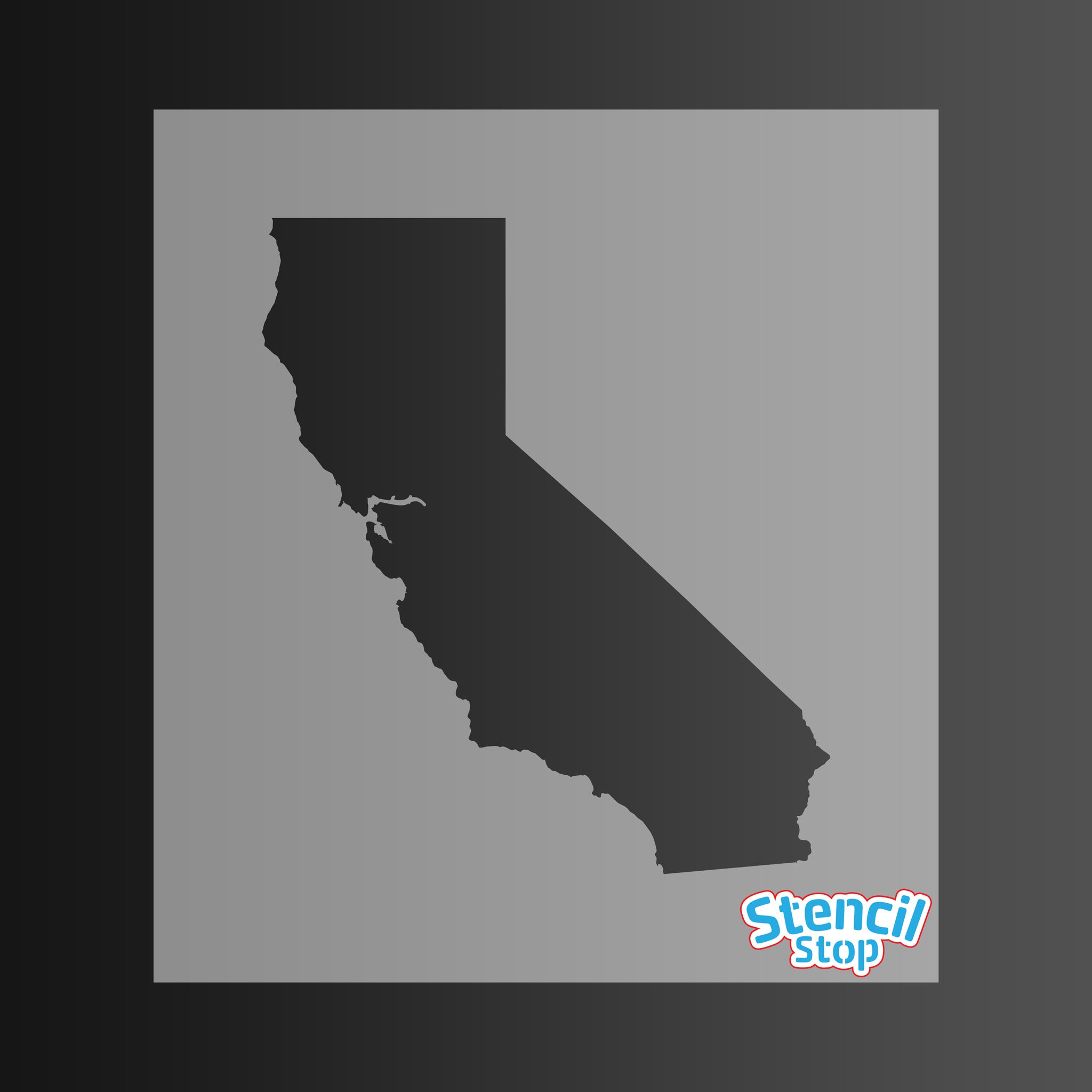 California State Outline Stencil