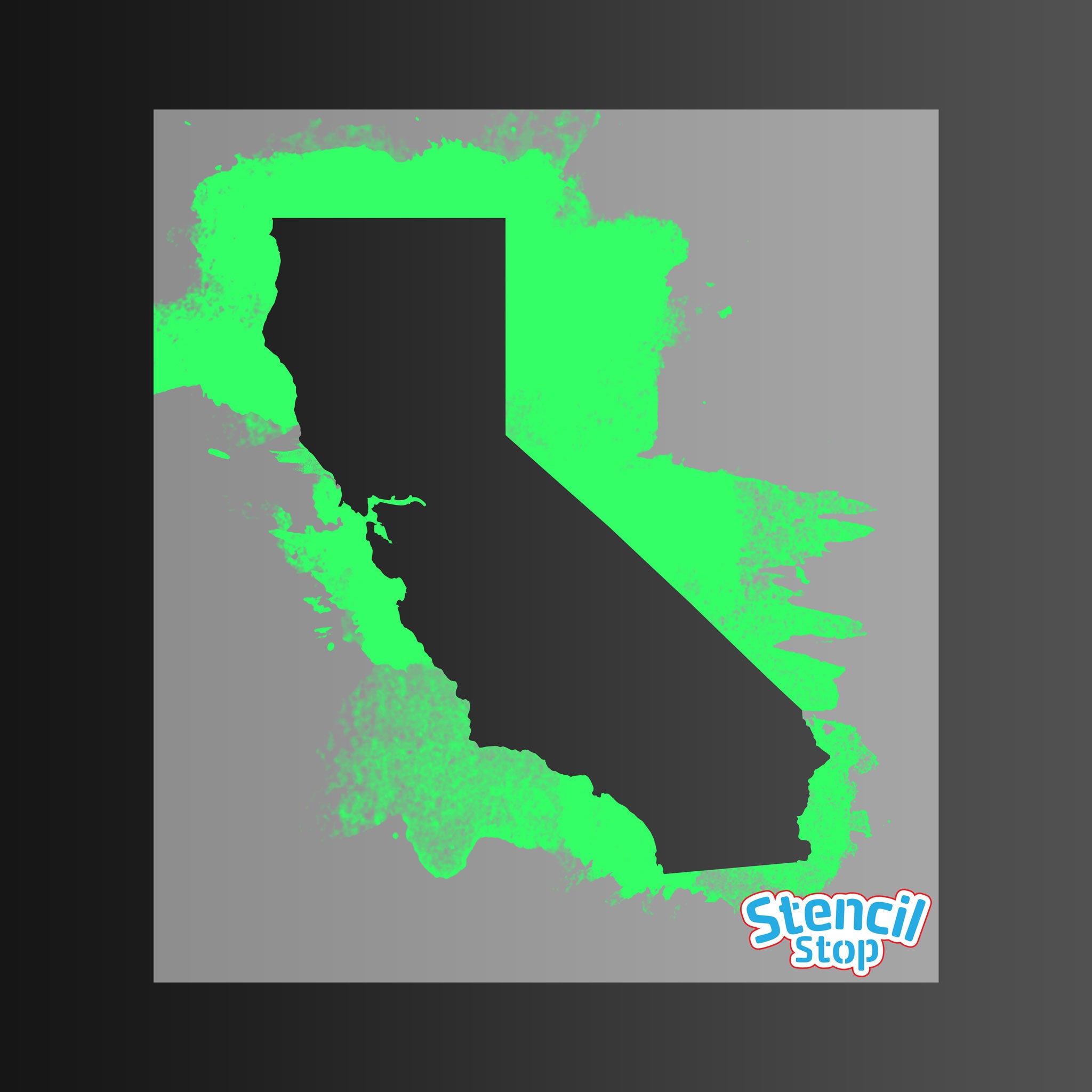 California State Outline Stencil