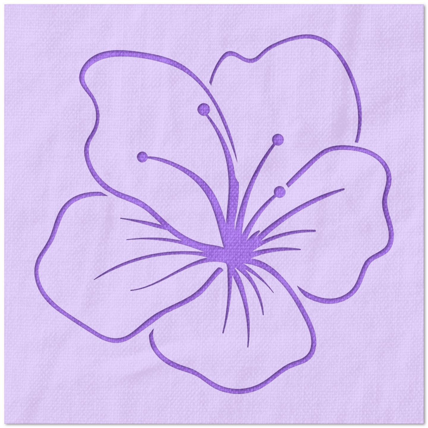 Hibiscus Flower Stencil