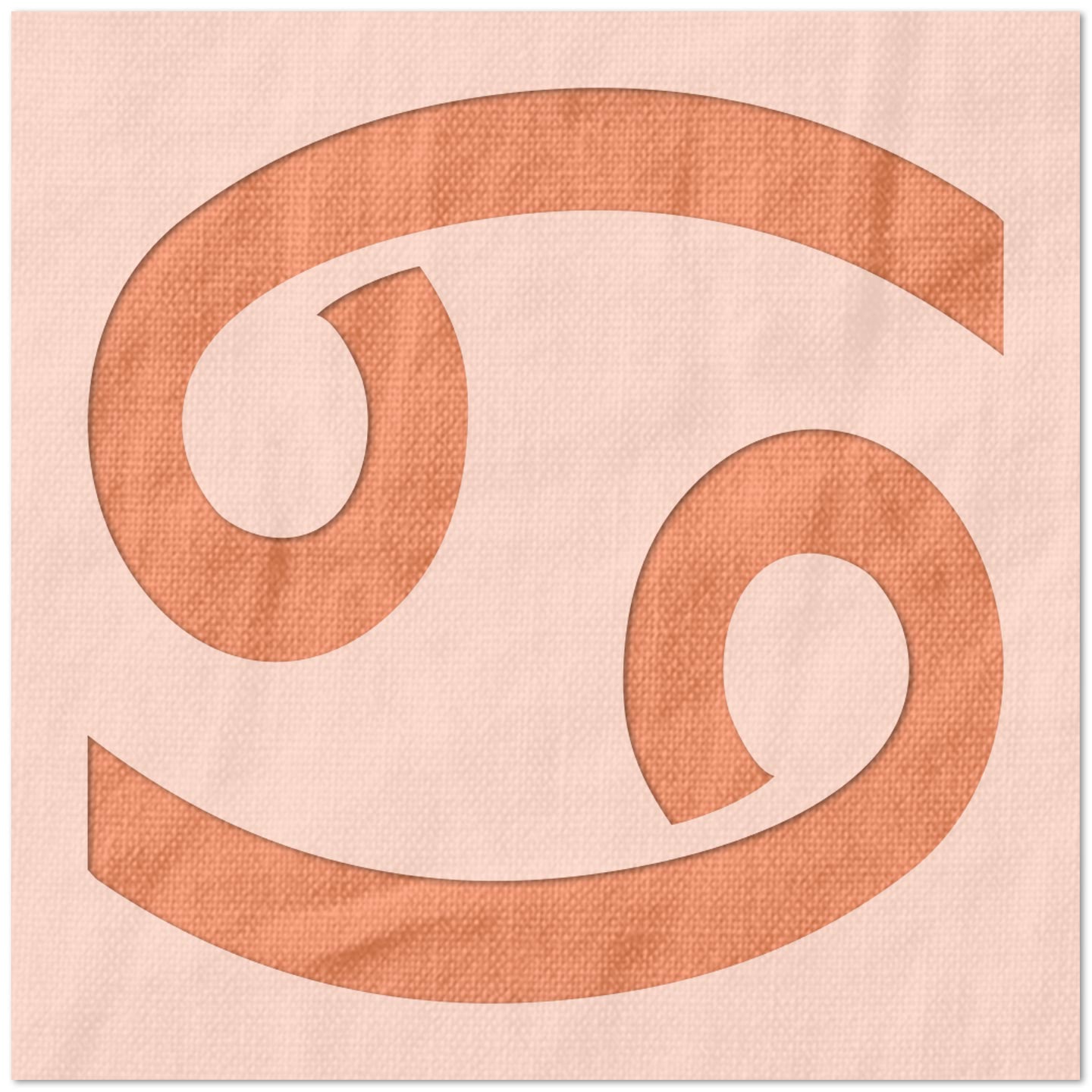 Cancer Astrology Symbol Stencil