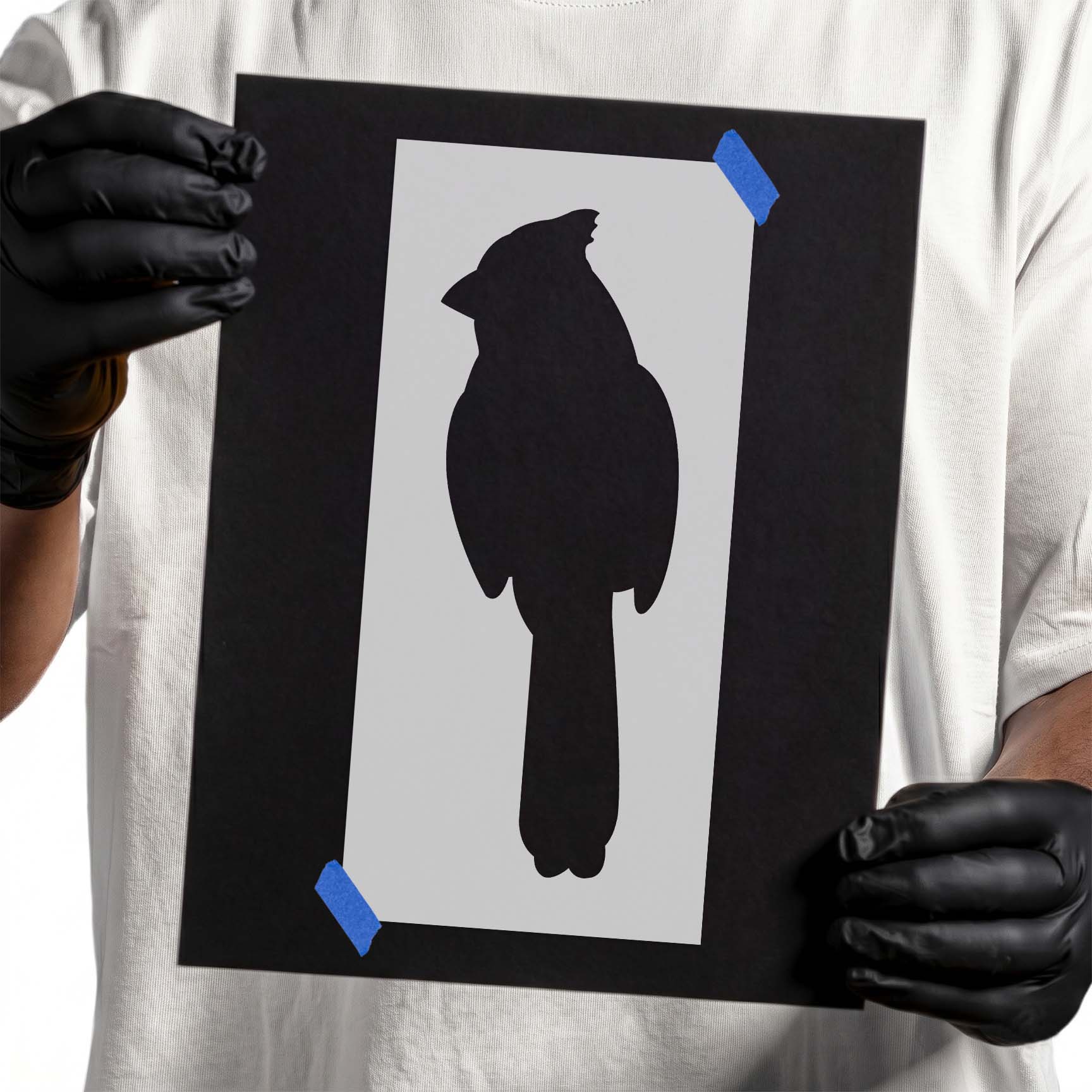 Cardinal Bird Stencil