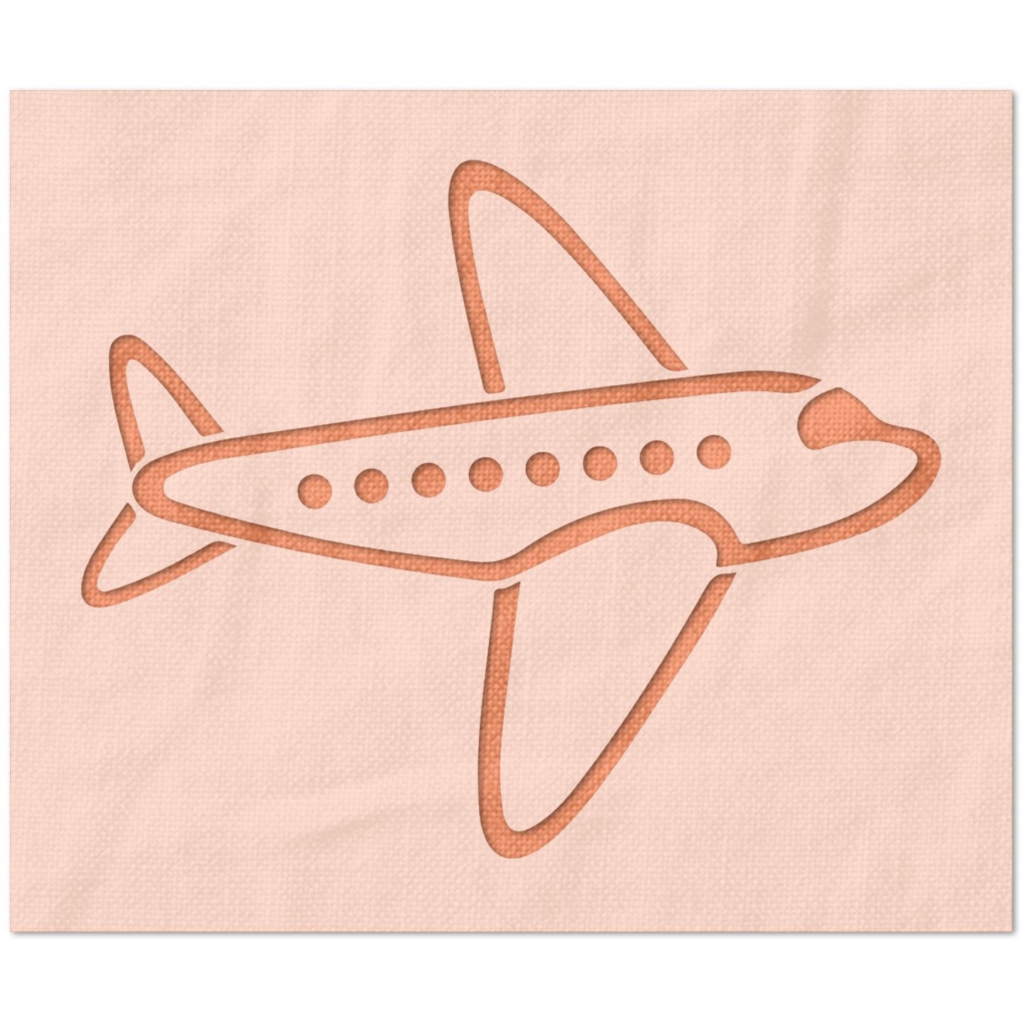 Cartoon Airplane Stencil