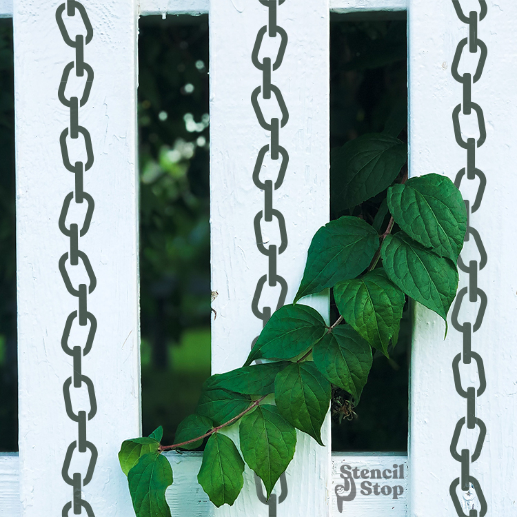 Chain Link Trim Stencil