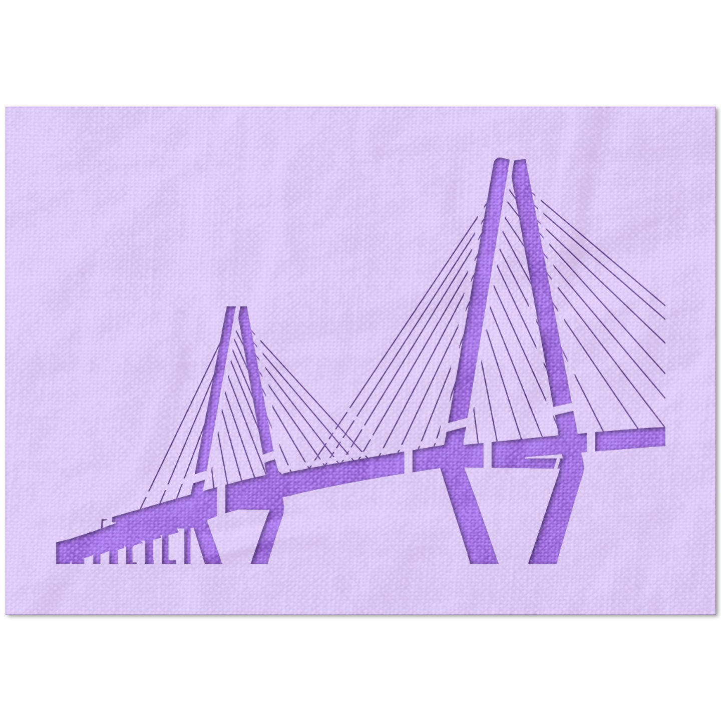 Cooper River Bridge in Charleston, South Carolina Stencil