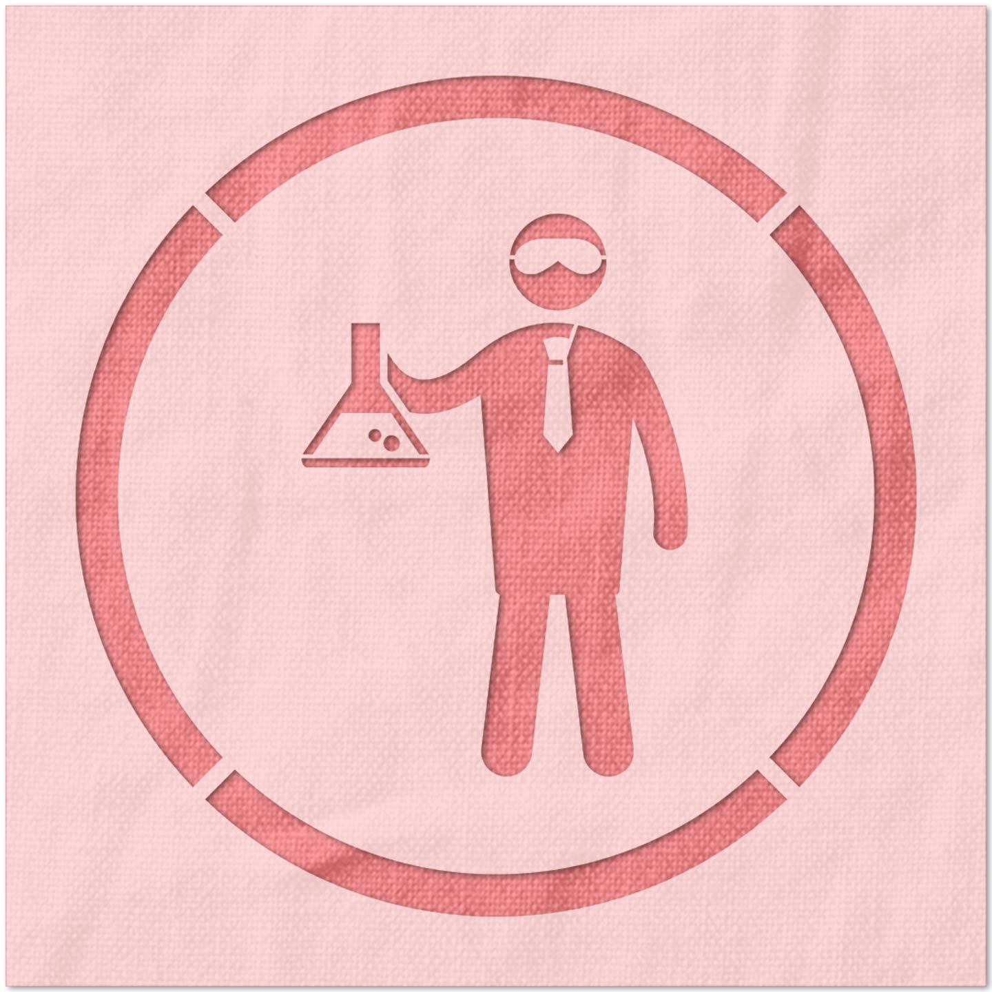 Chemistry Lab Symbol Stencil