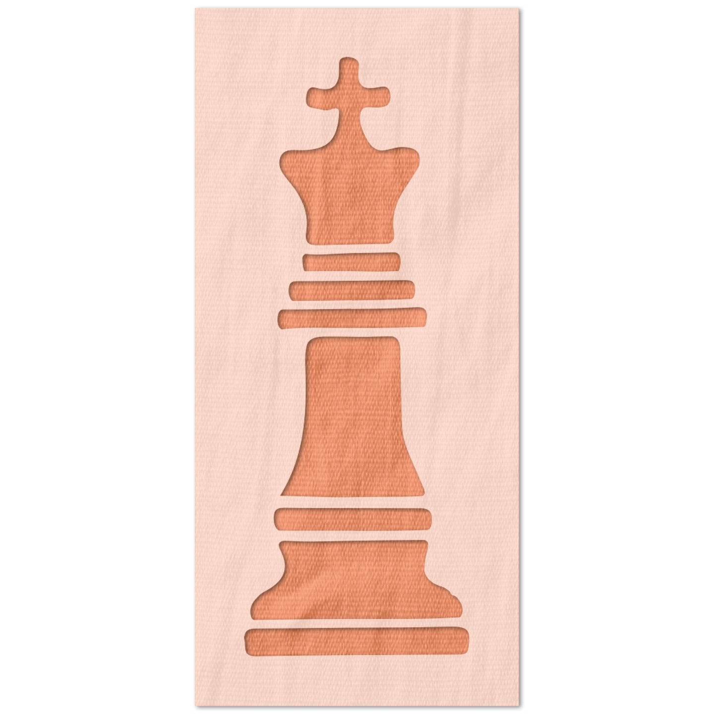 Chess Piece King Stencil