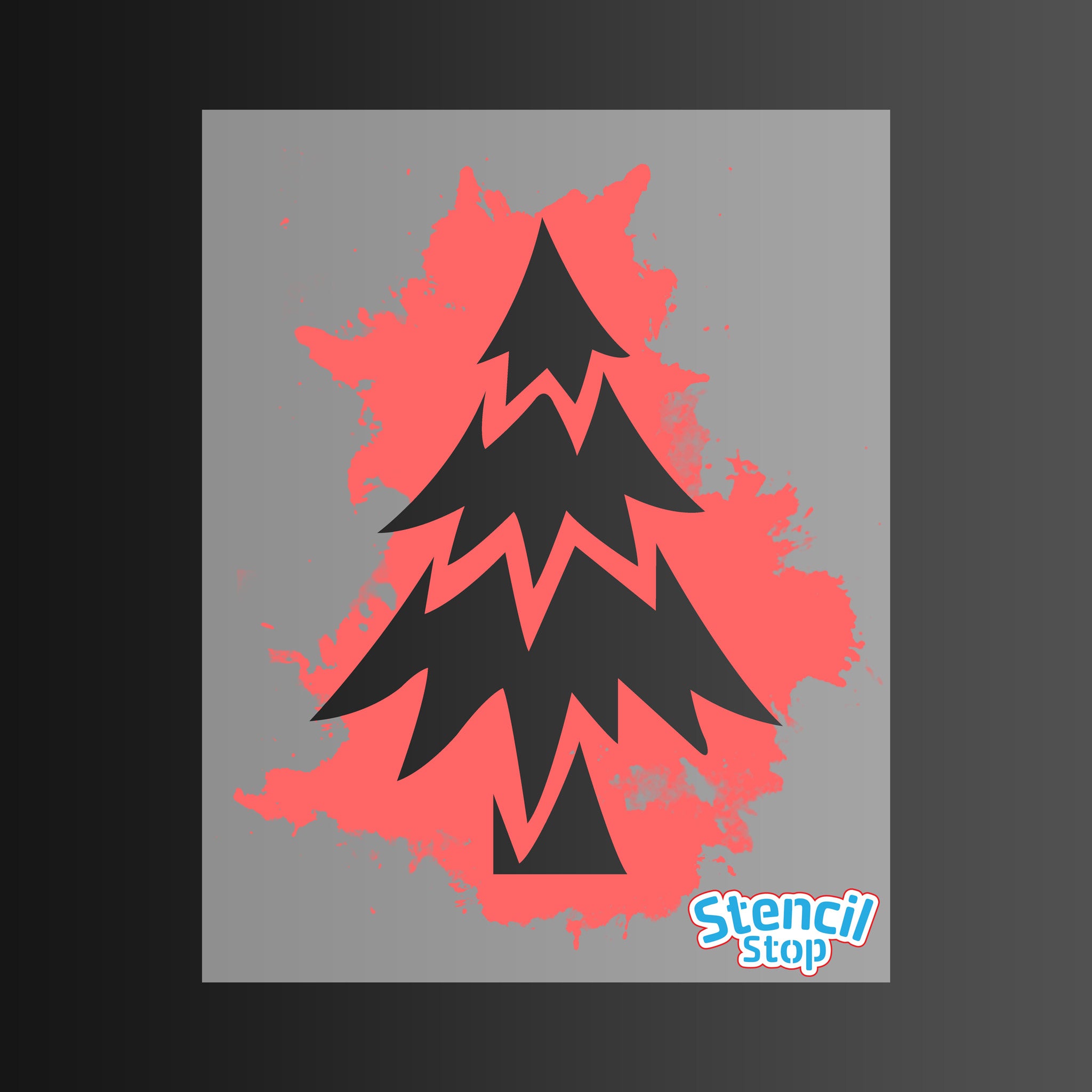 Simple Christmas Tree Stencil