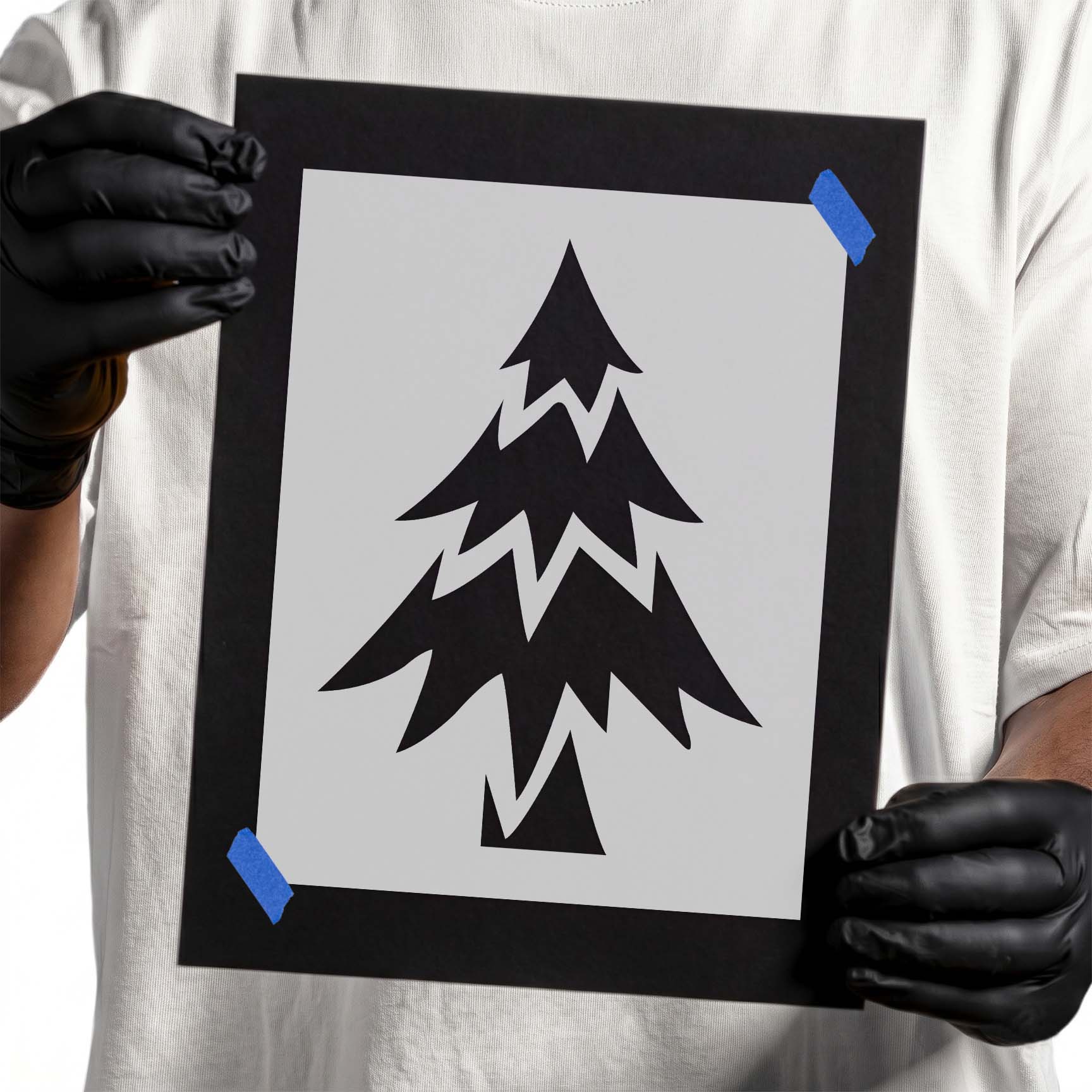 Simple Christmas Tree Stencil