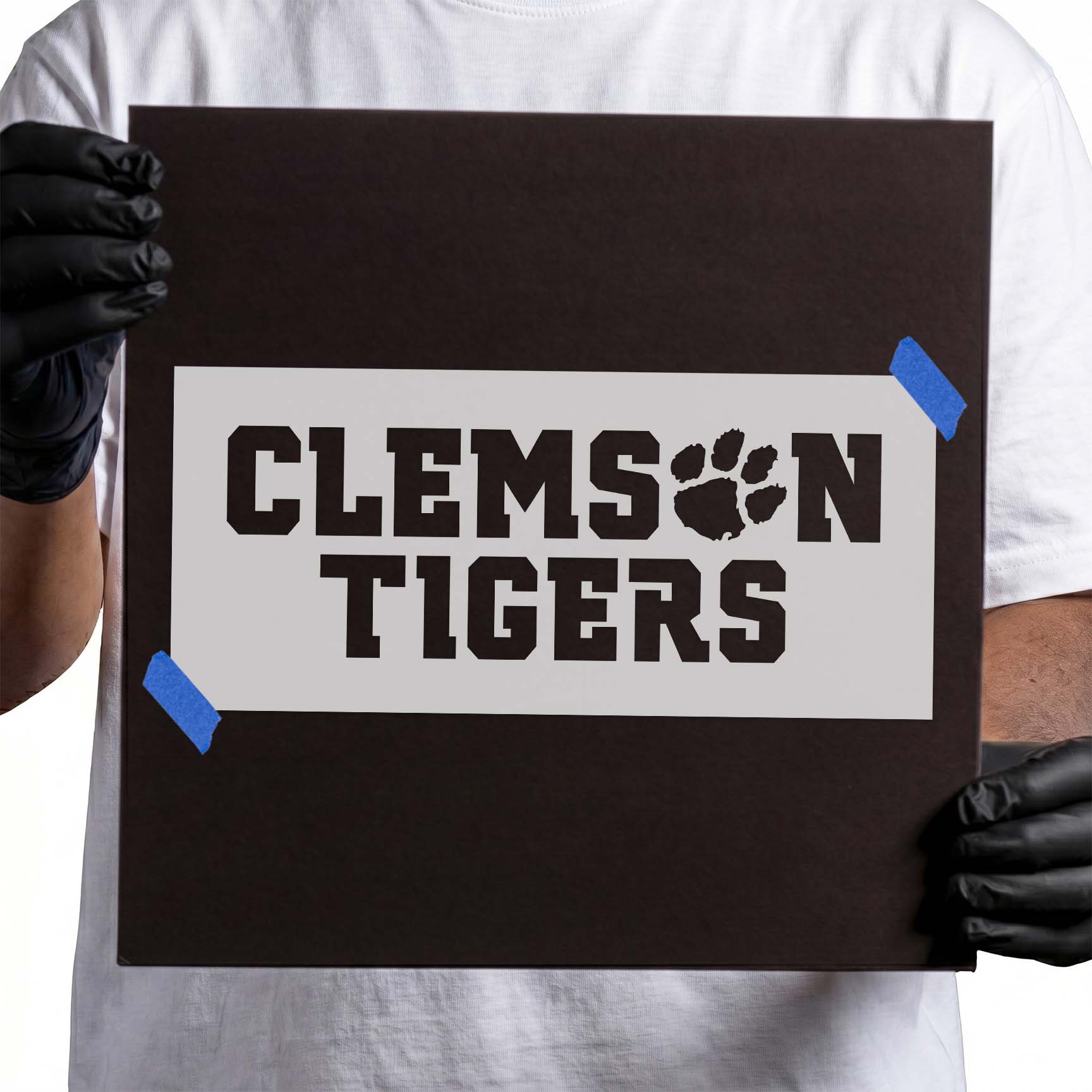 Clemson Tigers Lettering Stencil