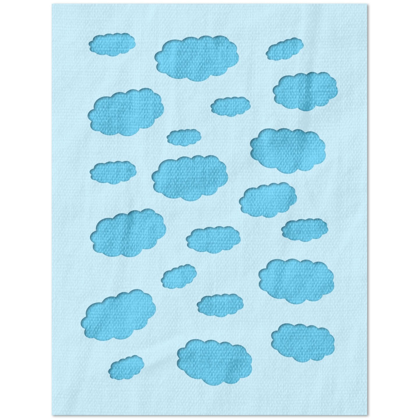 Cloud Pattern Stencil