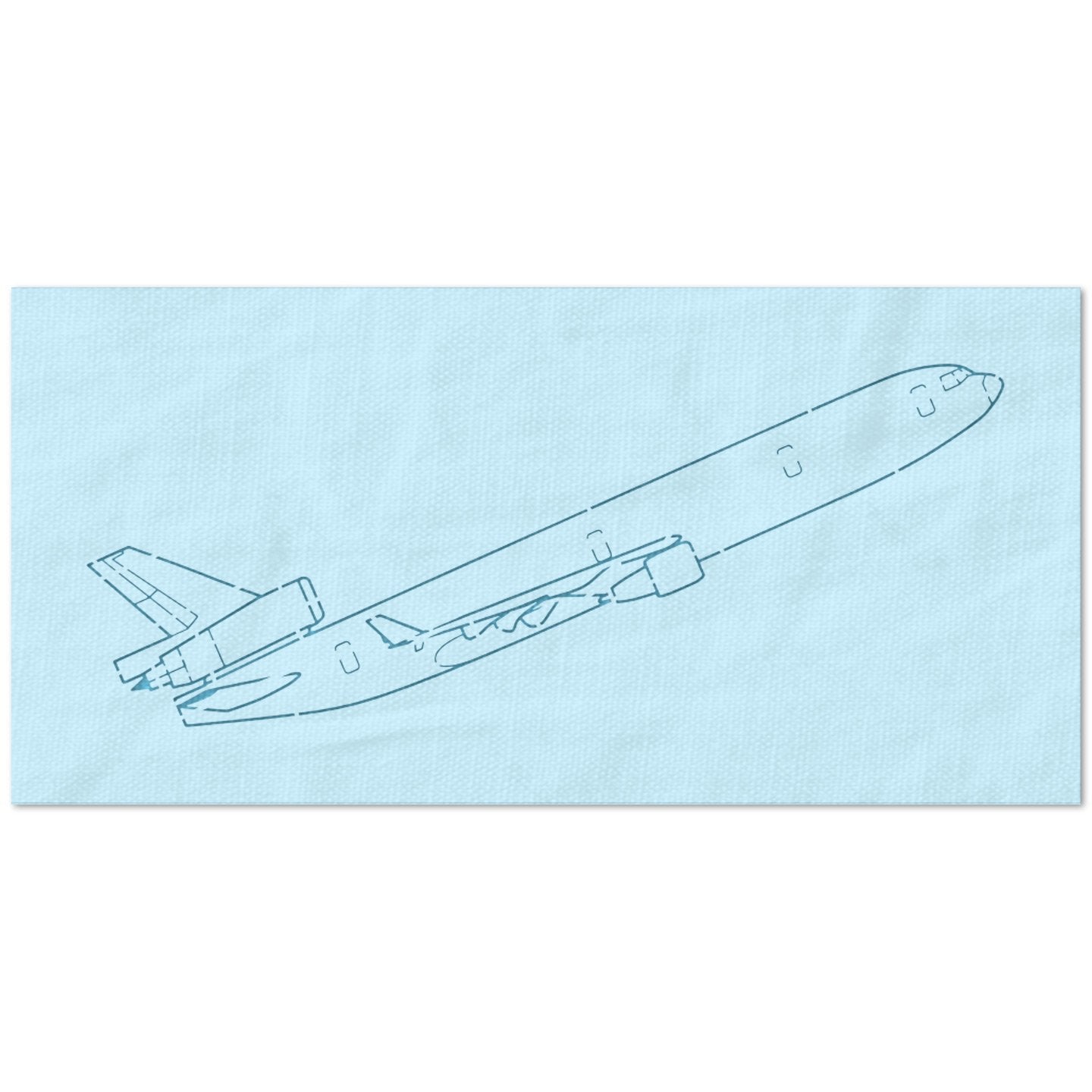 Commercial Airplane Stencil