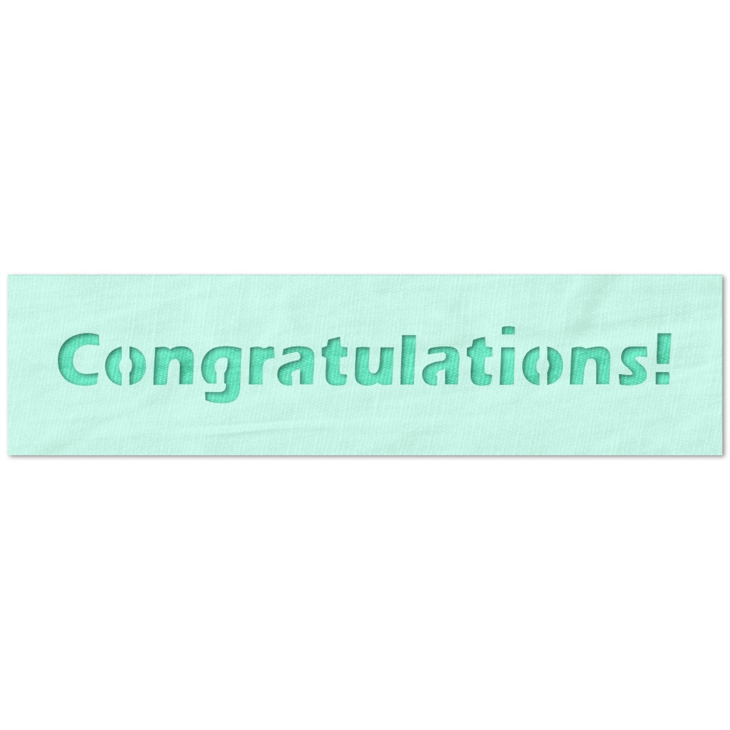 Congratulations Text Stencil