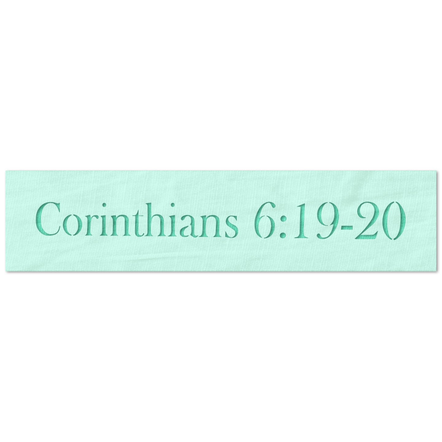 Chrinthians 6 19 - 20 Stencil