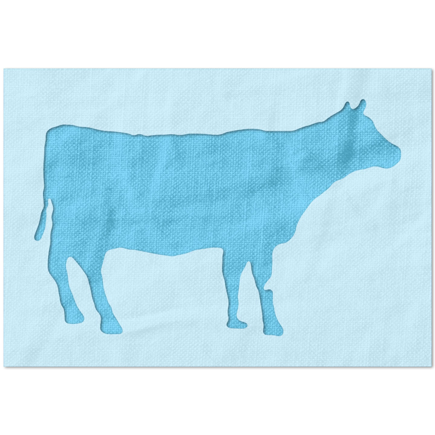Cow Silhouette Stencil