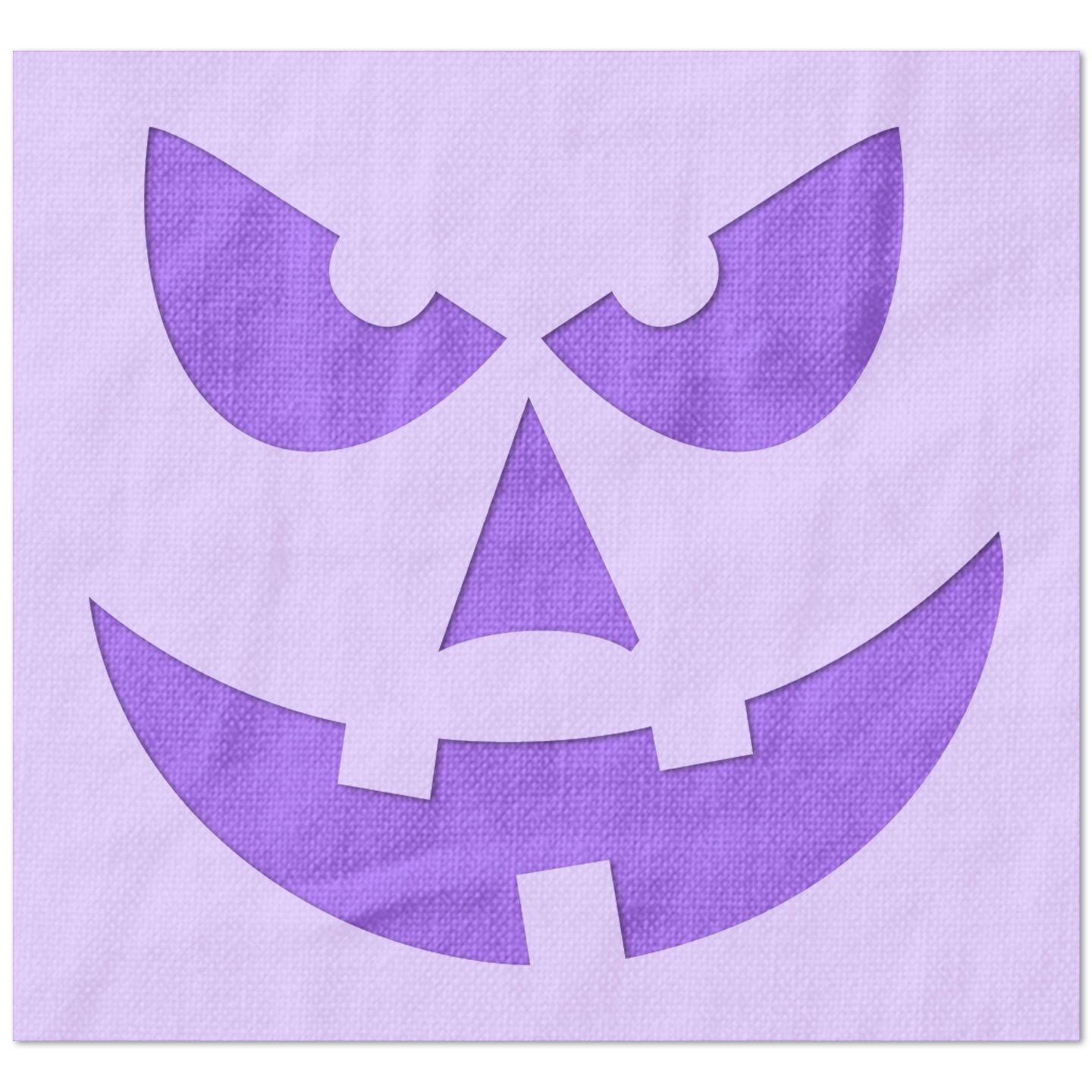 Crazy Jack O Lantern Face Stencil