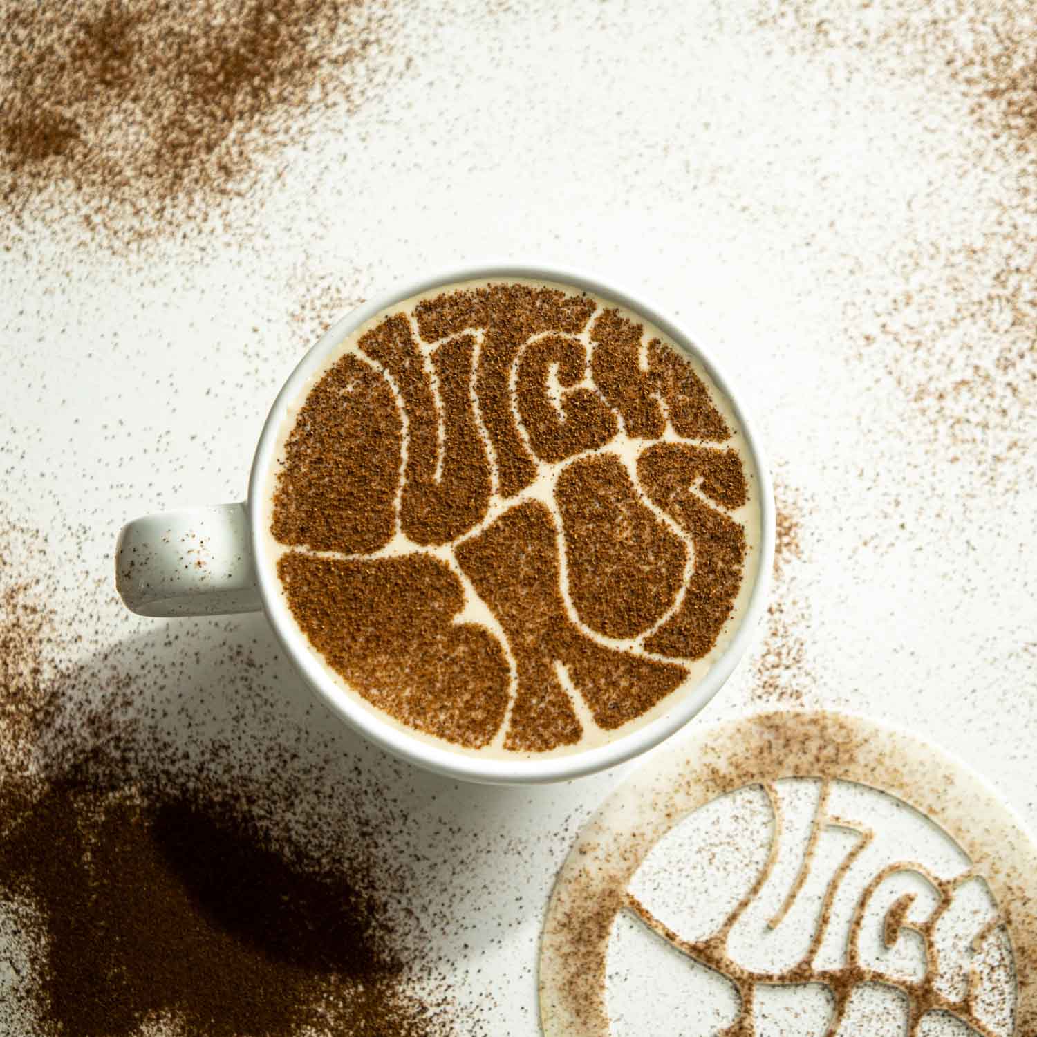 Stainless Steel Coffee Stencils Coffee Decorating Stencil Barista
