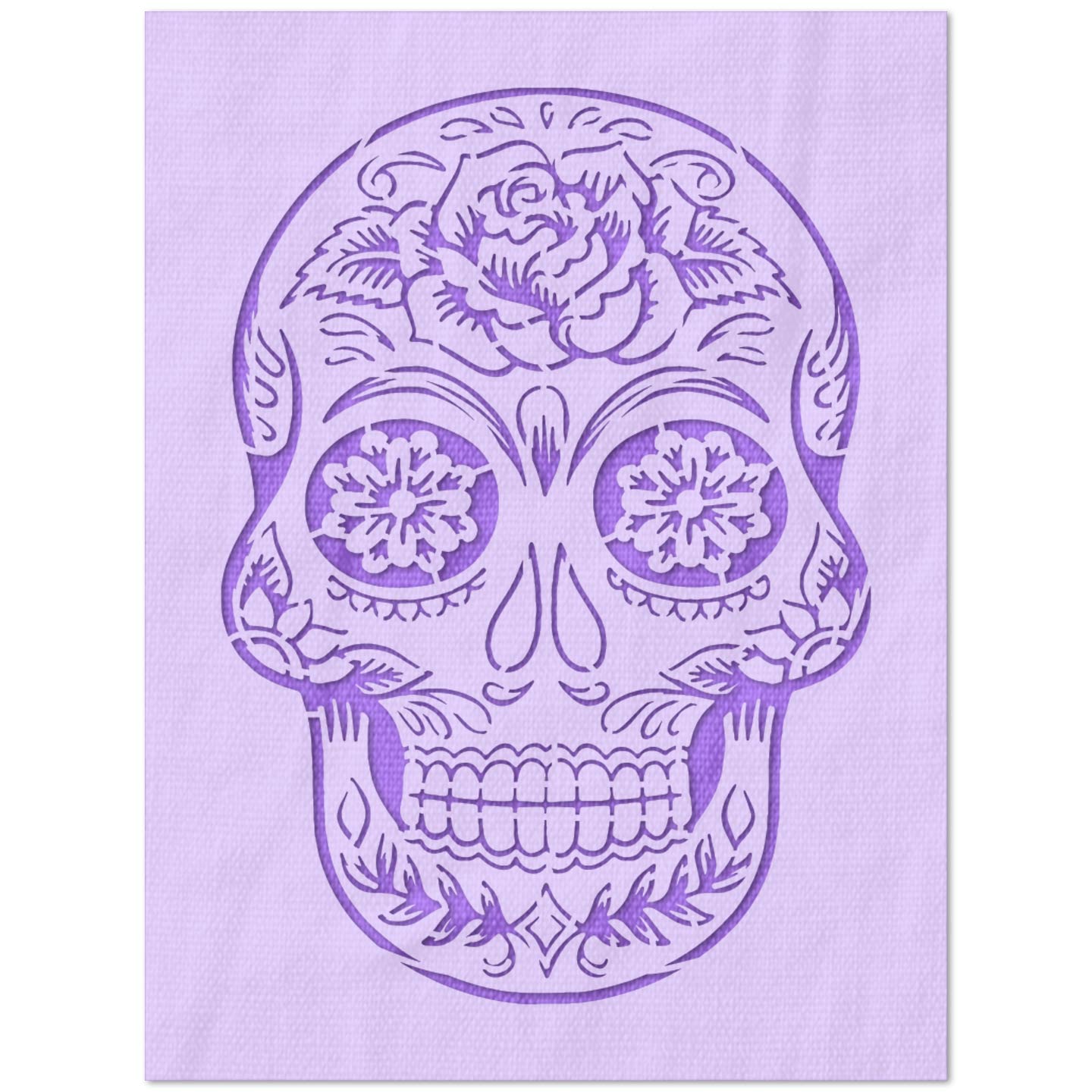 Day of The Dead Skull Ornate Stencil