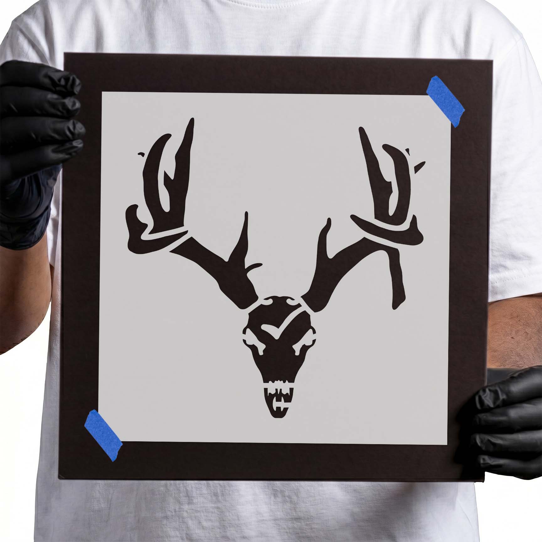 Deer Skull Stencil