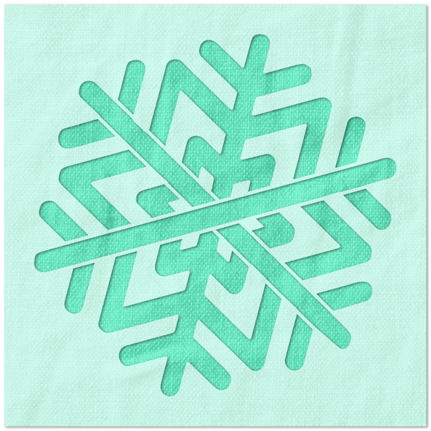 Detailed Snowflake Stencil