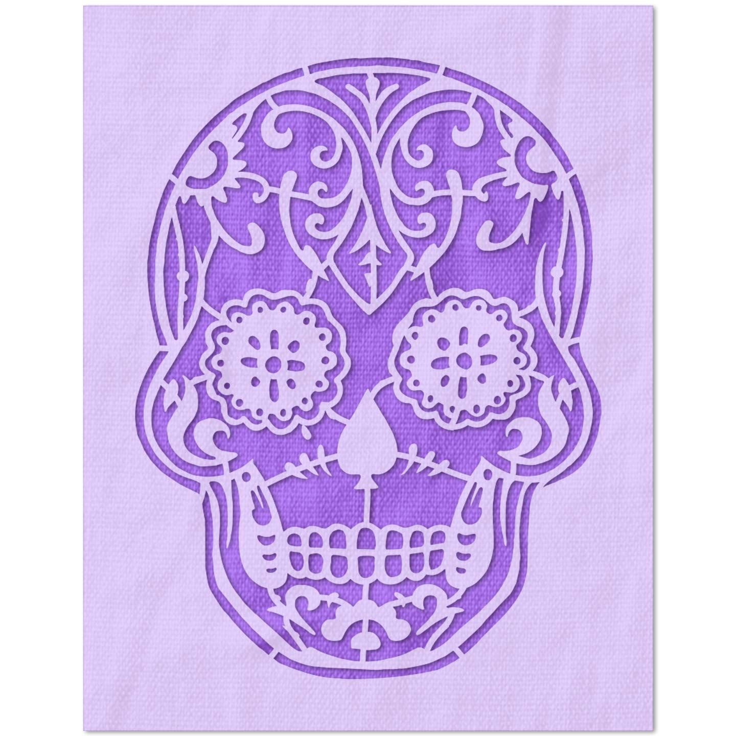 Dia de Los Muertos Skull Stencil