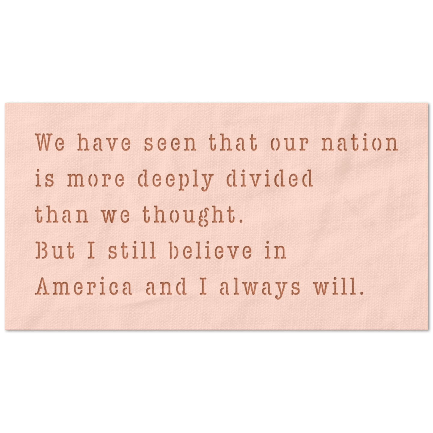 Divided America Quote Stencil