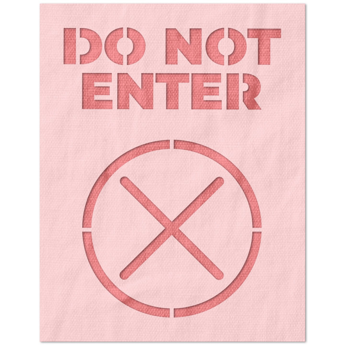 Do Not Enter Directional Flow Signage Stencil