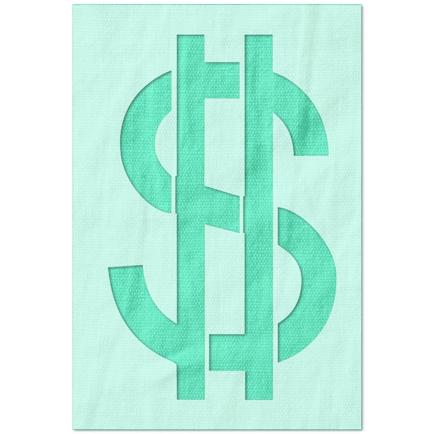 Doller Sign Stencil