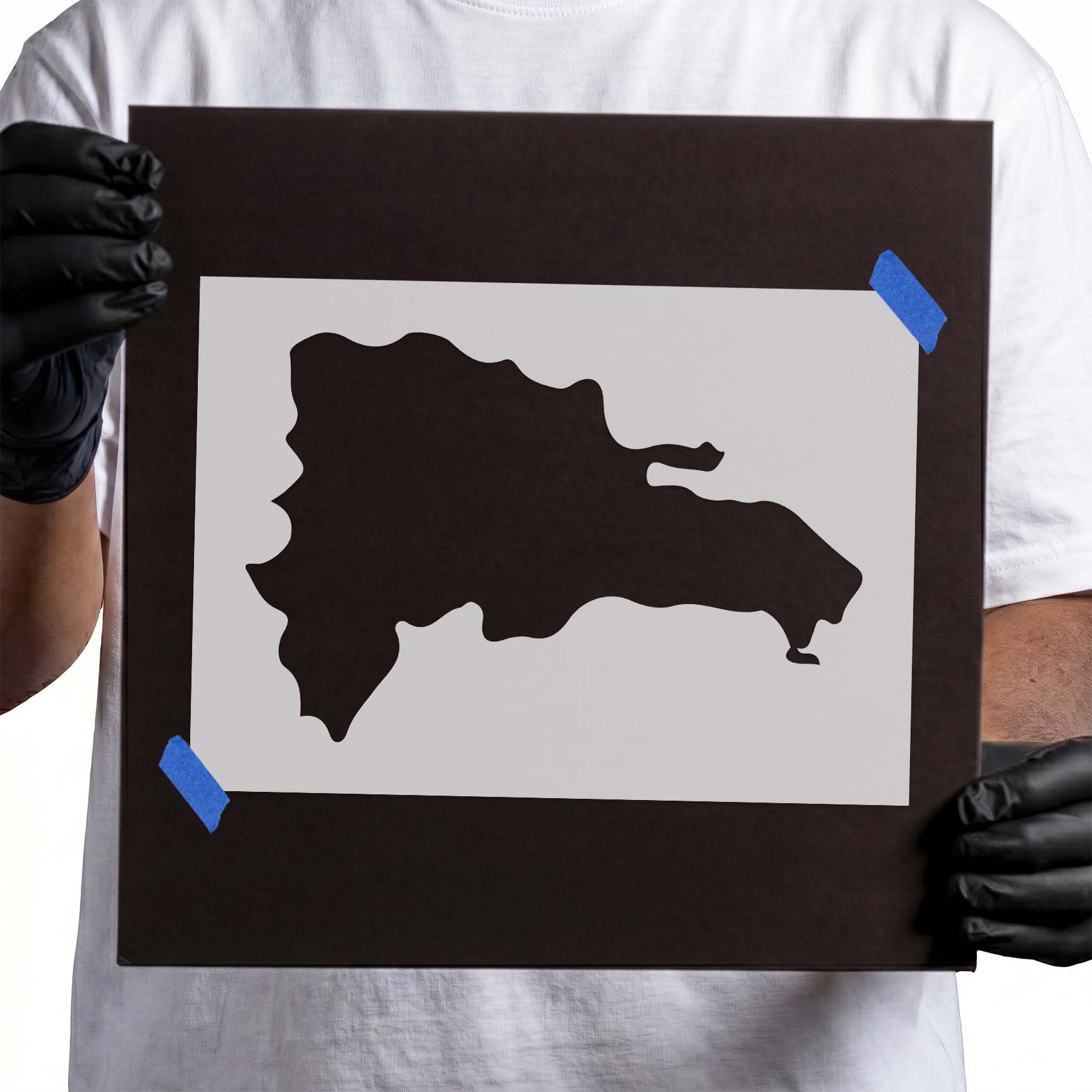 Dominican Republic Stencil