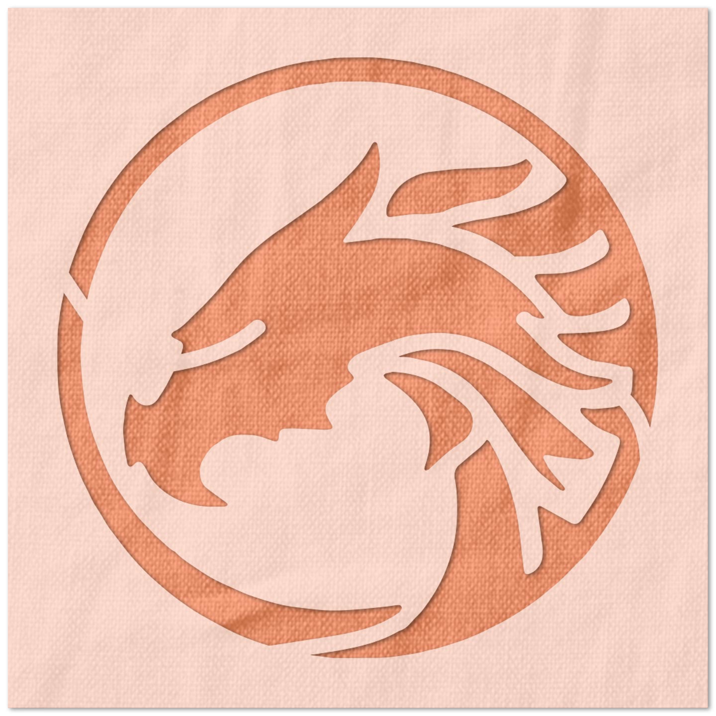 Dragon Emblem Stencil
