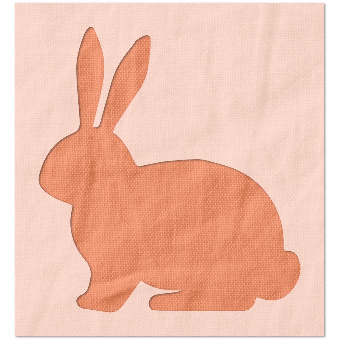 Happy Easter Bunny Stencil