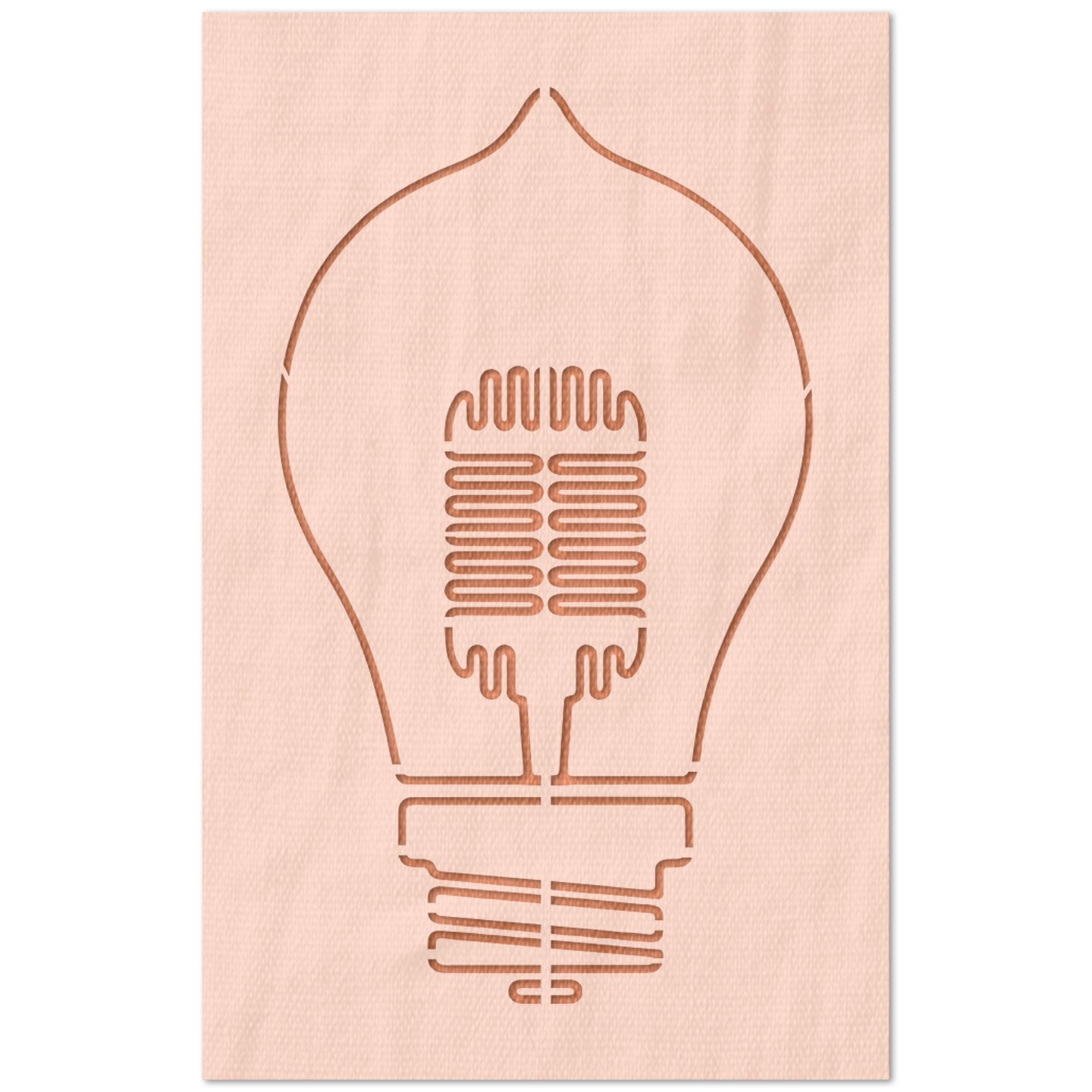 Edison Bulb Stencil
