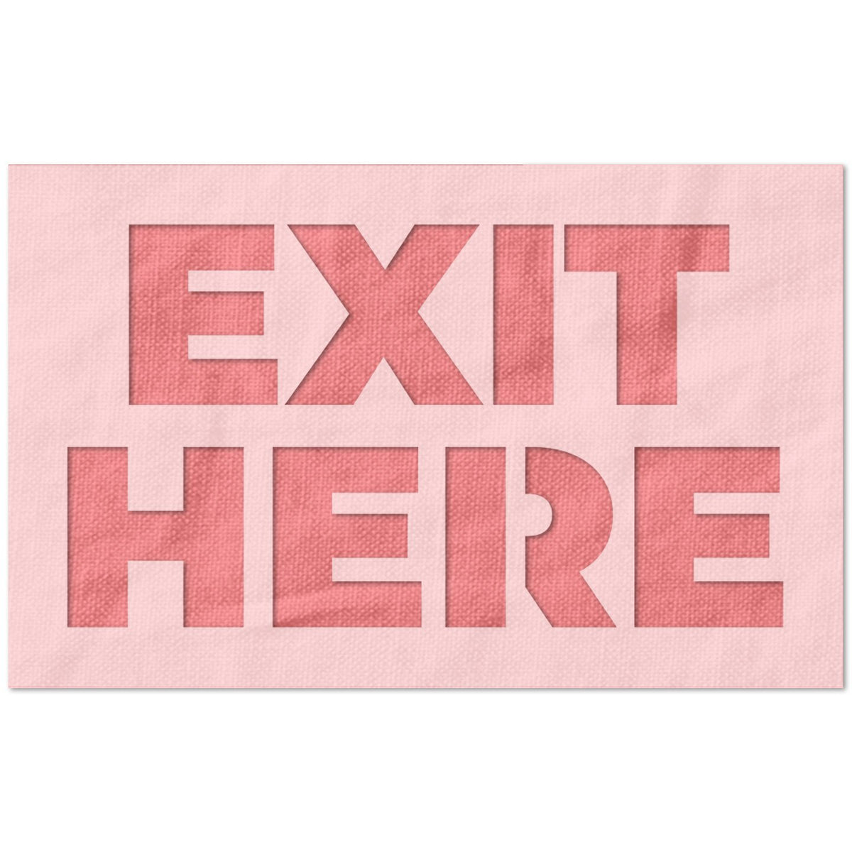 Exit Here Direction Flow Signage Stencil