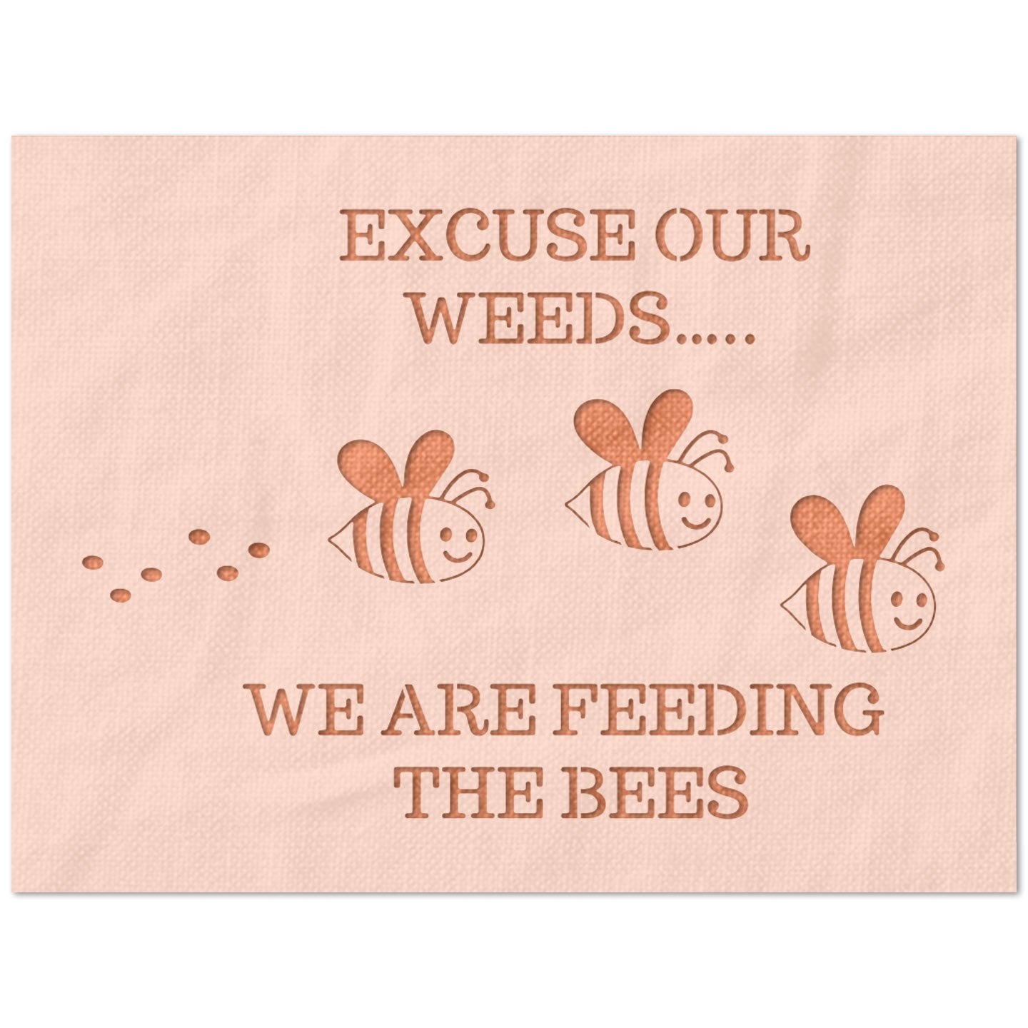 Feeding Bees Stencil