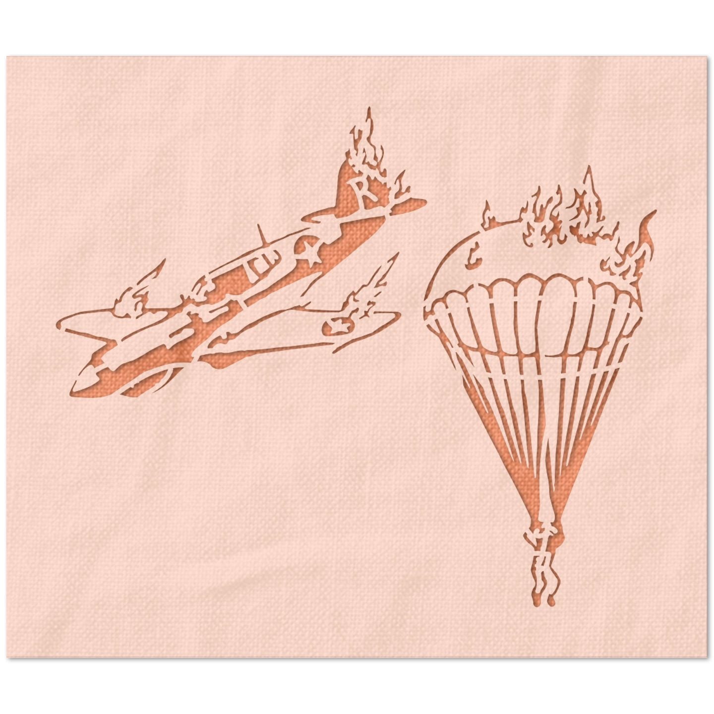 Fighter Plane Ejection Stencil